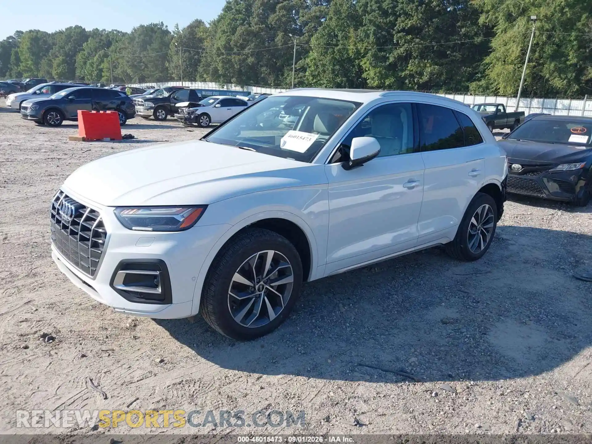 2 fotografías del automóvil dañado WA1CAAFY1M2055574 AUDI Q5 2021