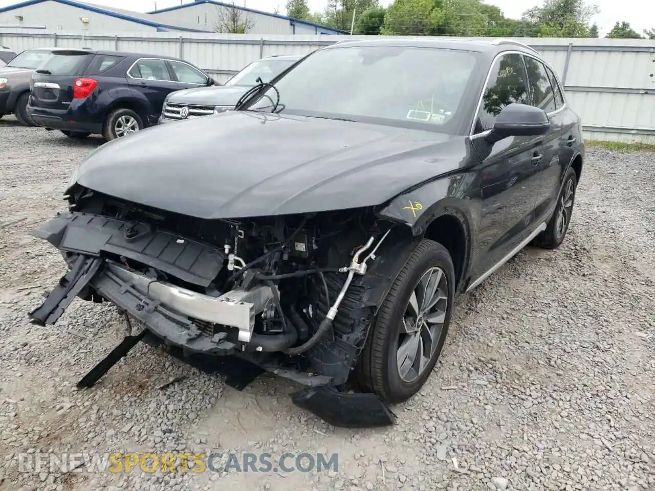 2 fotografías del automóvil dañado WA1CAAFY8M2010857 AUDI Q5 2021