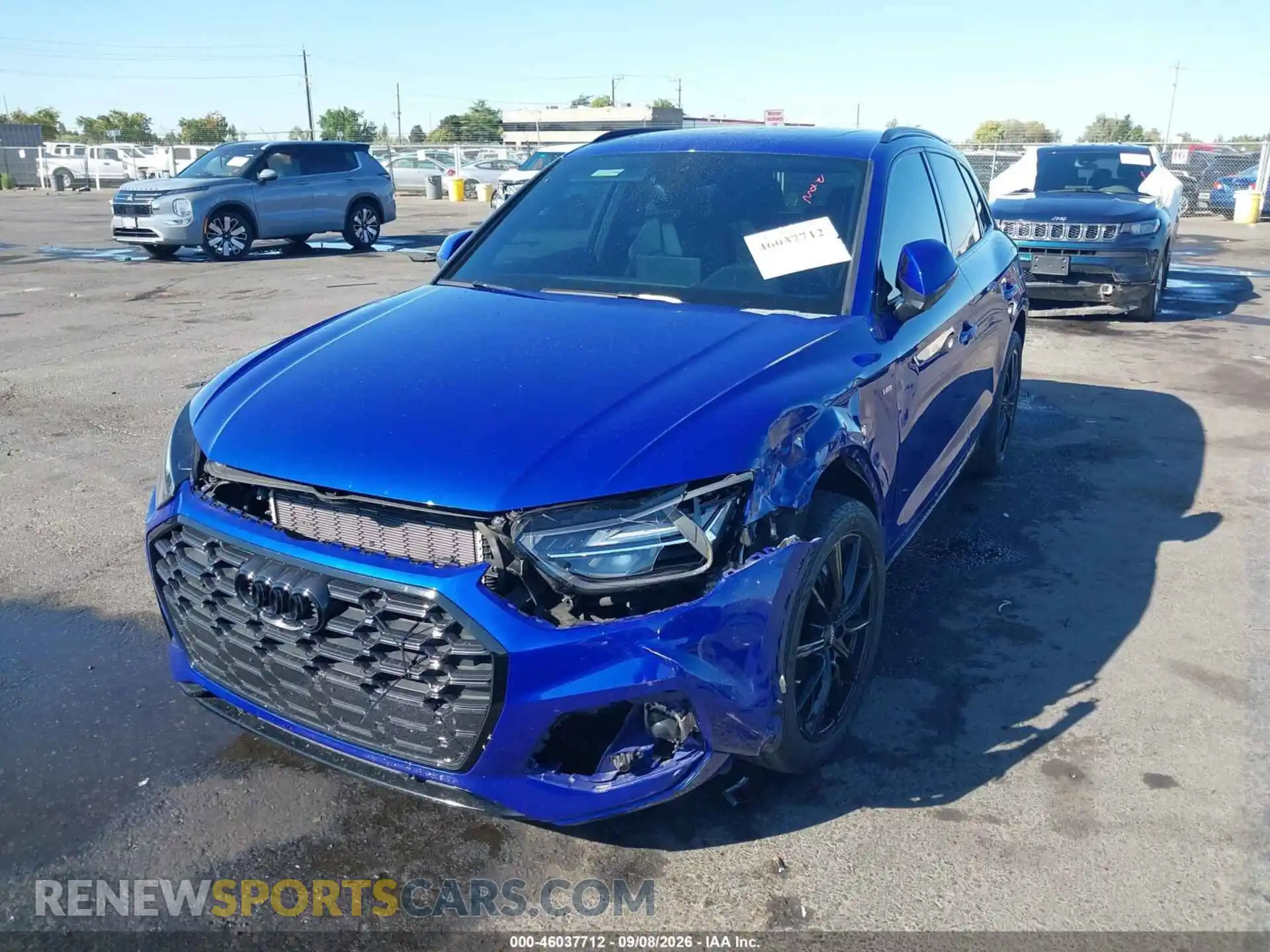 2 fotografías del automóvil dañado WA1E2AFY6M2042888 AUDI Q5 2021