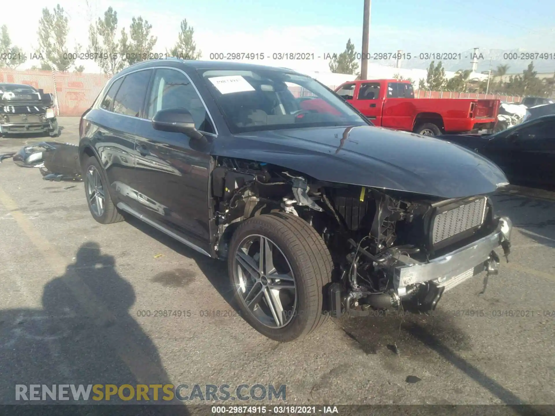 1 fotografías del automóvil dañado WA1E2AFY9M2005429 AUDI Q5 2021