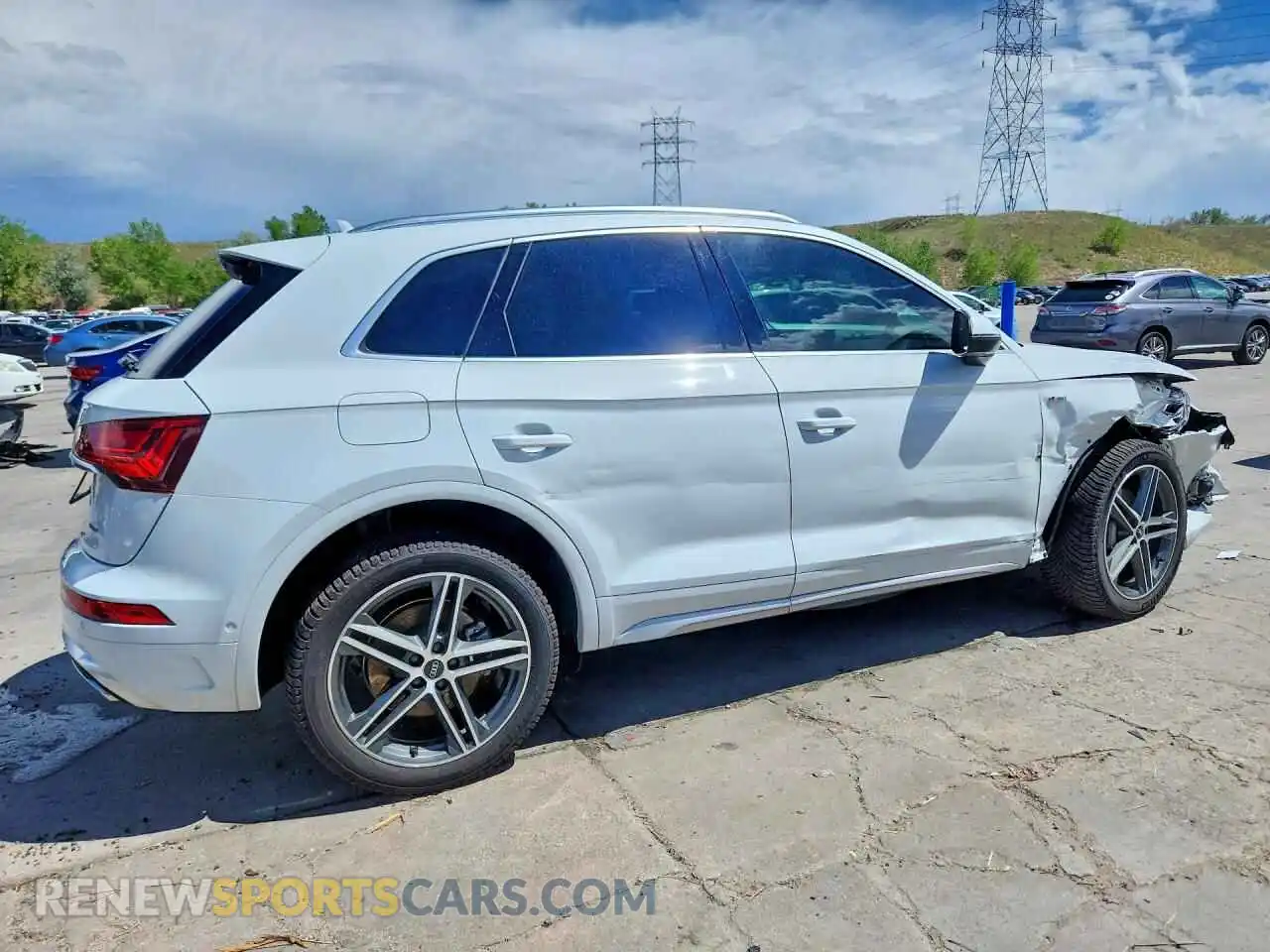 3 fotografías del automóvil dañado WA1F2BFY7M2044062 AUDI Q5 2021