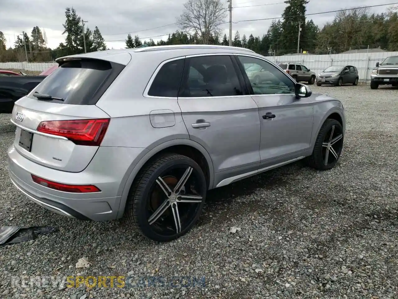 3 fotografías del automóvil dañado WA1ABAFYXN2119035 AUDI Q5 2022