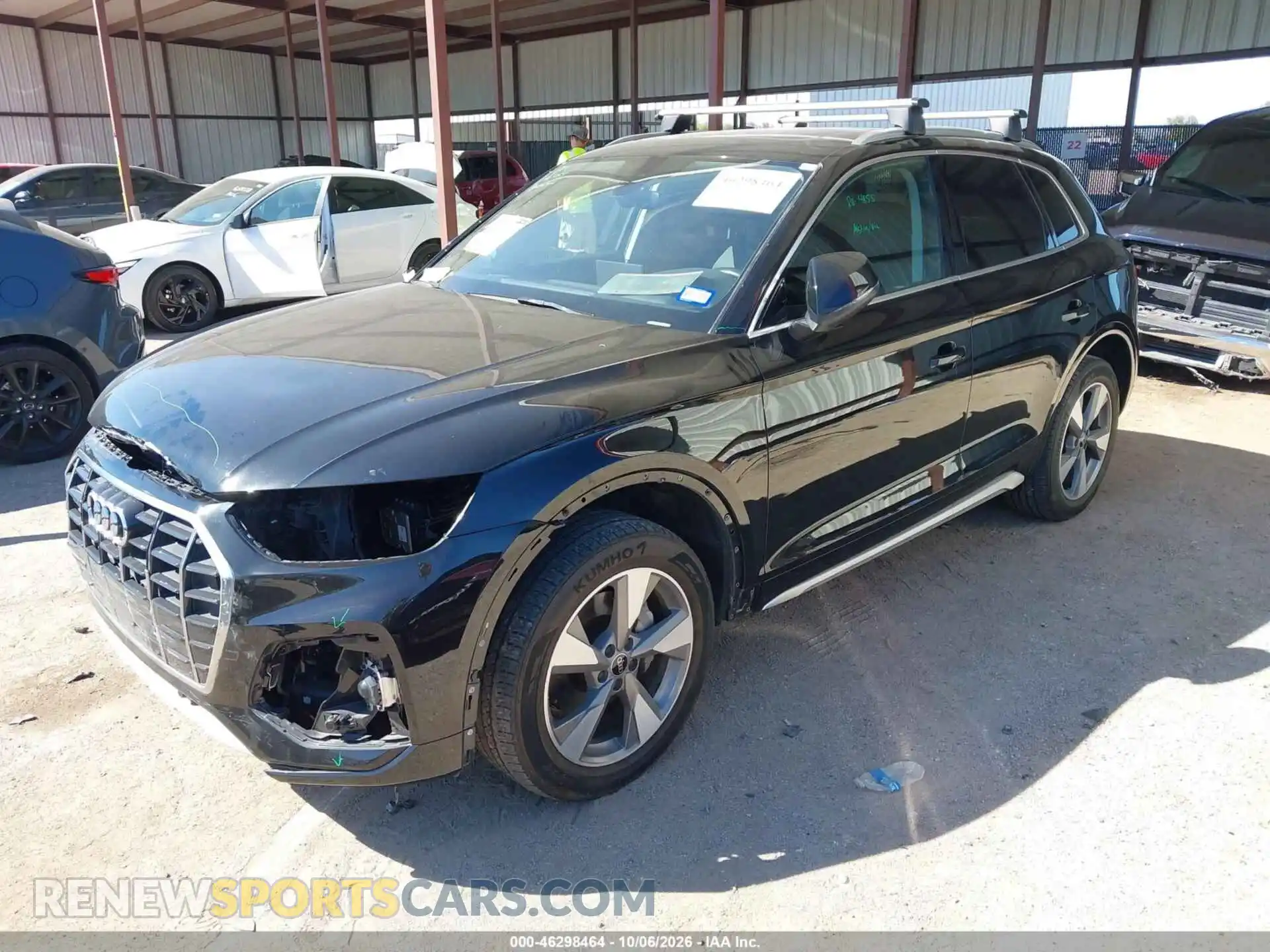 2 fotografías del automóvil dañado WA1ABAFY8P2052244 AUDI Q5 2023