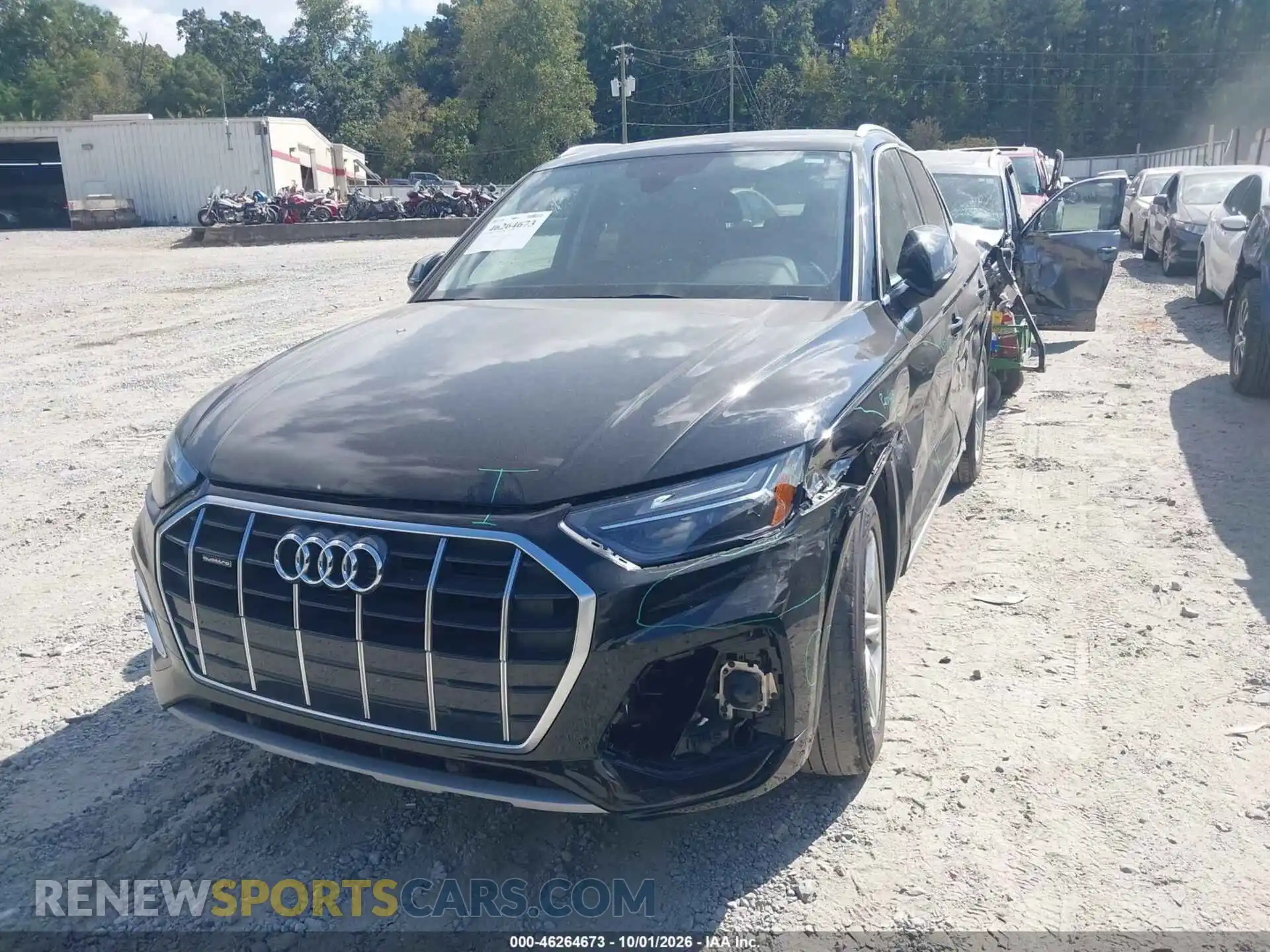 2 fotografías del automóvil dañado WA1ABAFY8P2064538 AUDI Q5 2023