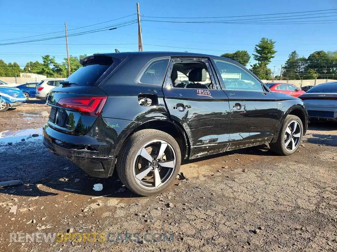 3 fotografías del automóvil dañado WA1EAAFY2P2171864 AUDI Q5 2023