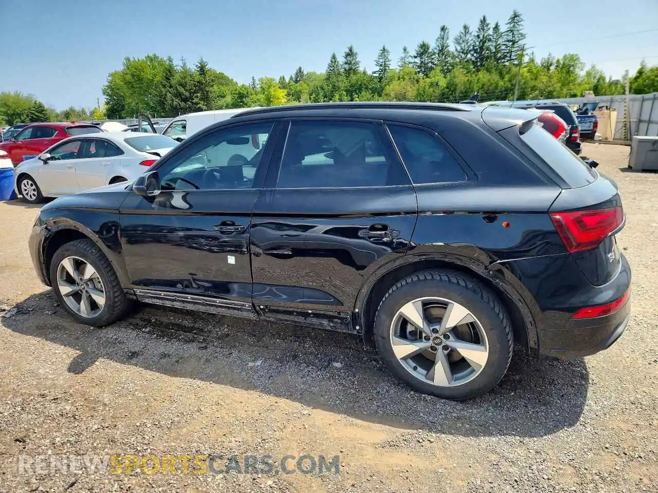 2 fotografías del automóvil dañado WA1AAAFY2R2150904 AUDI Q5 2024