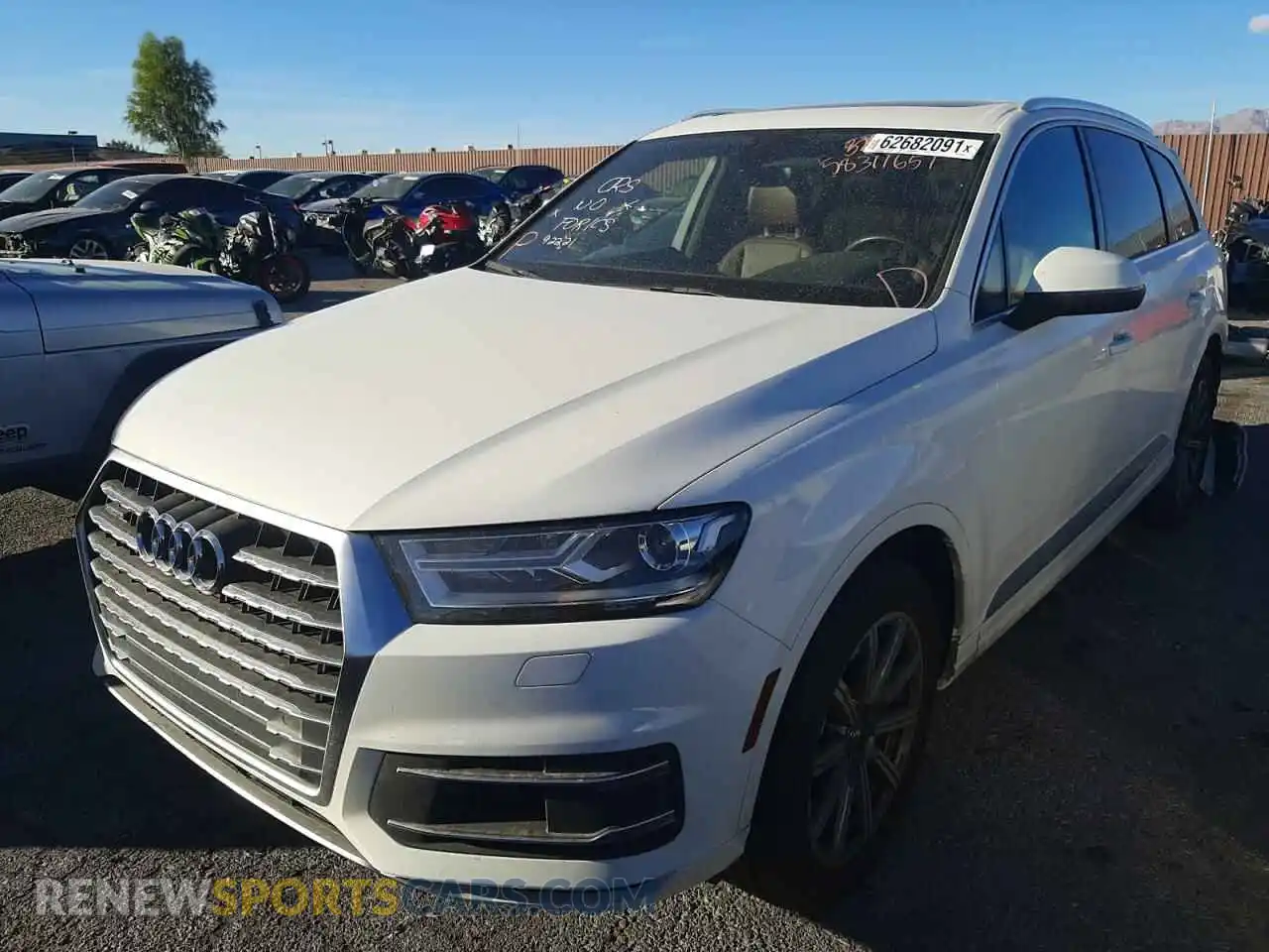 2 Photograph of a damaged car WA1AAAF76KD007262 AUDI Q7 2019