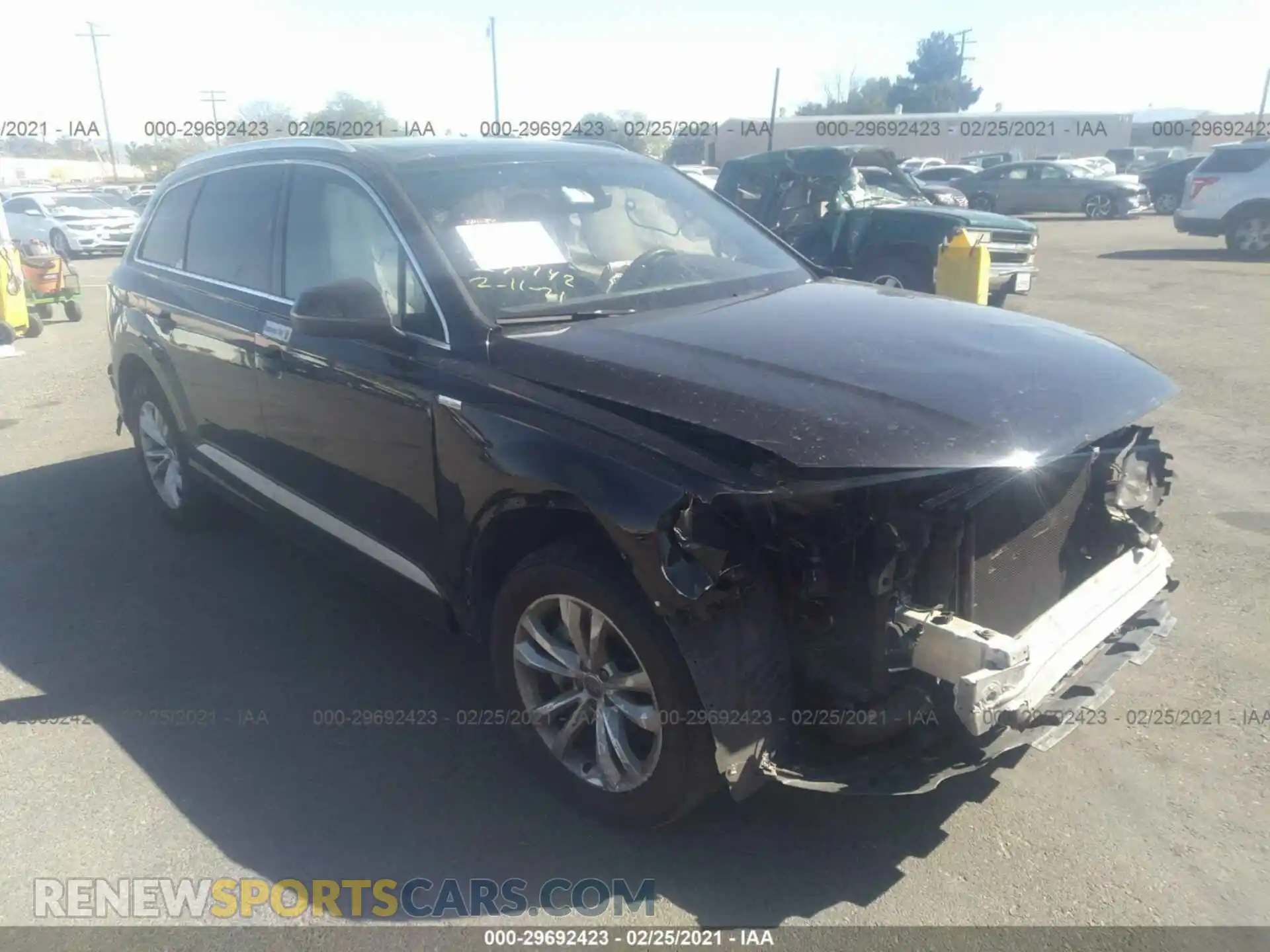 1 Photograph of a damaged car WA1AHAF71KD025566 AUDI Q7 2019