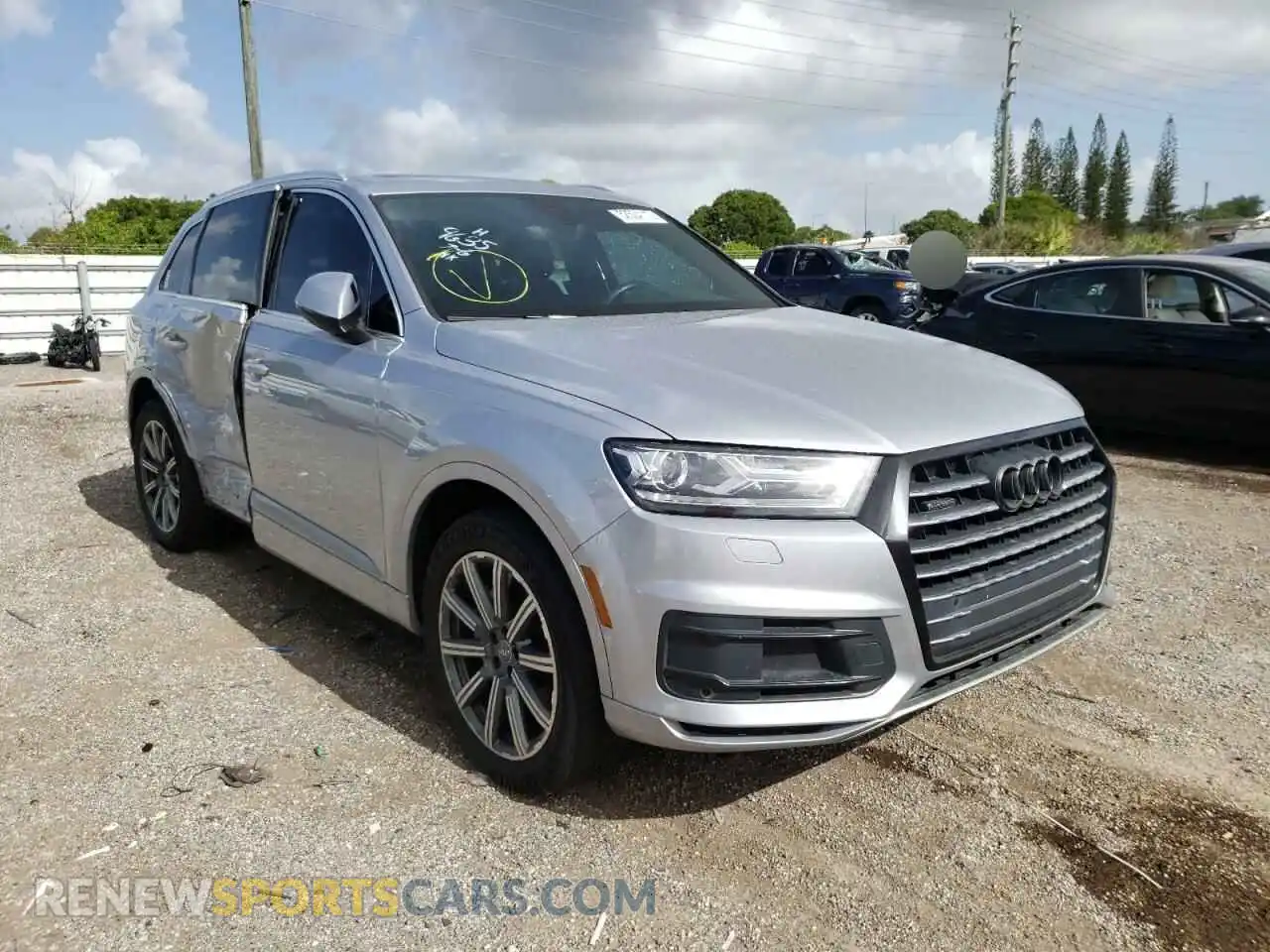 1 Photograph of a damaged car WA1AHAF73KD029635 AUDI Q7 2019