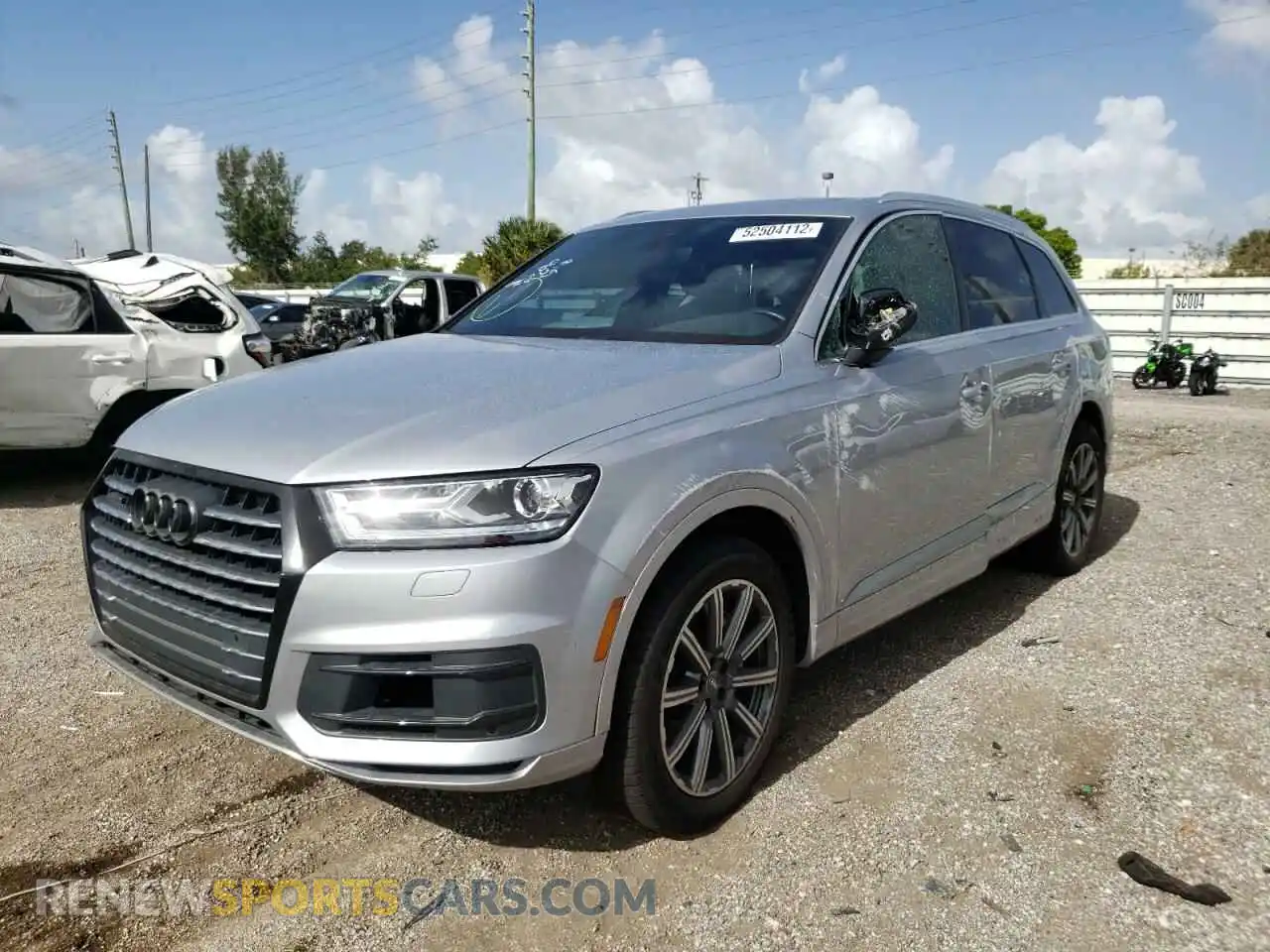 2 Photograph of a damaged car WA1AHAF73KD029635 AUDI Q7 2019