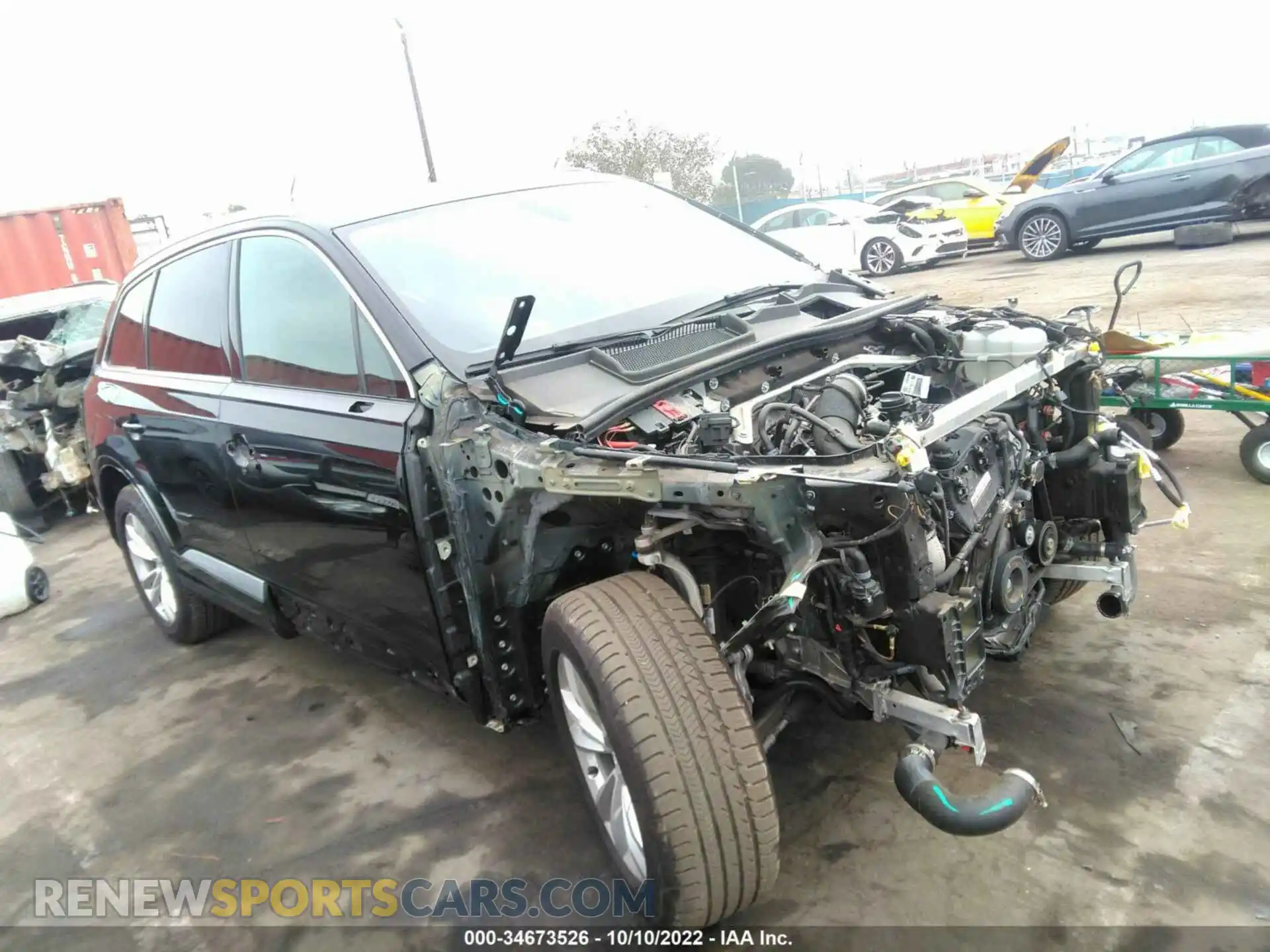 1 Photograph of a damaged car WA1AHAF73KD041235 AUDI Q7 2019