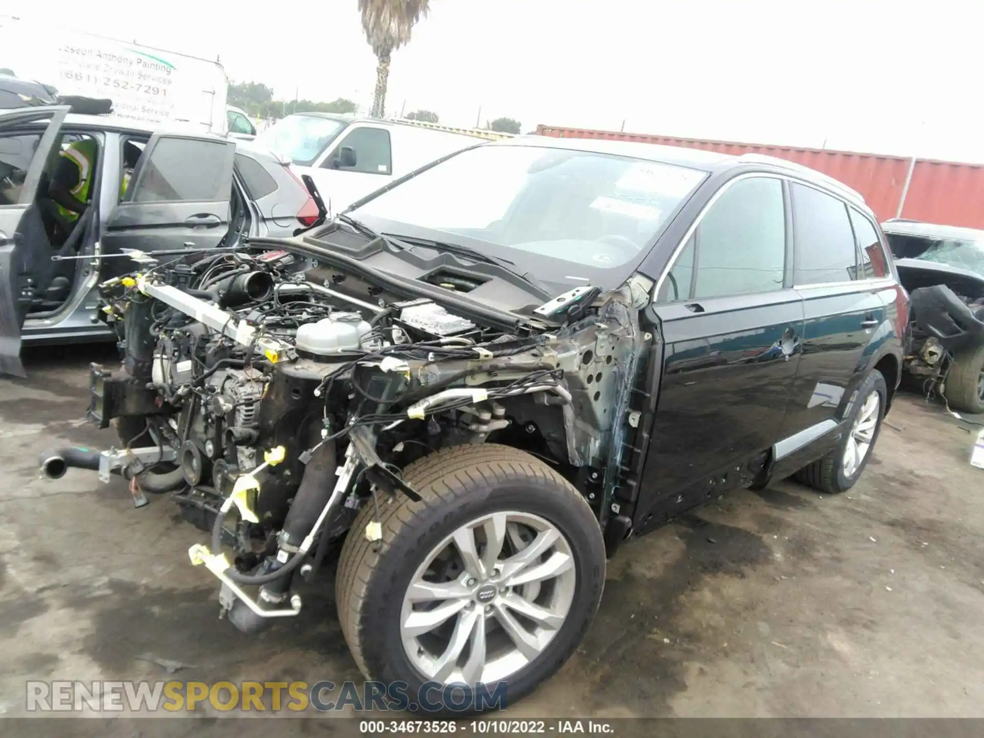 2 Photograph of a damaged car WA1AHAF73KD041235 AUDI Q7 2019