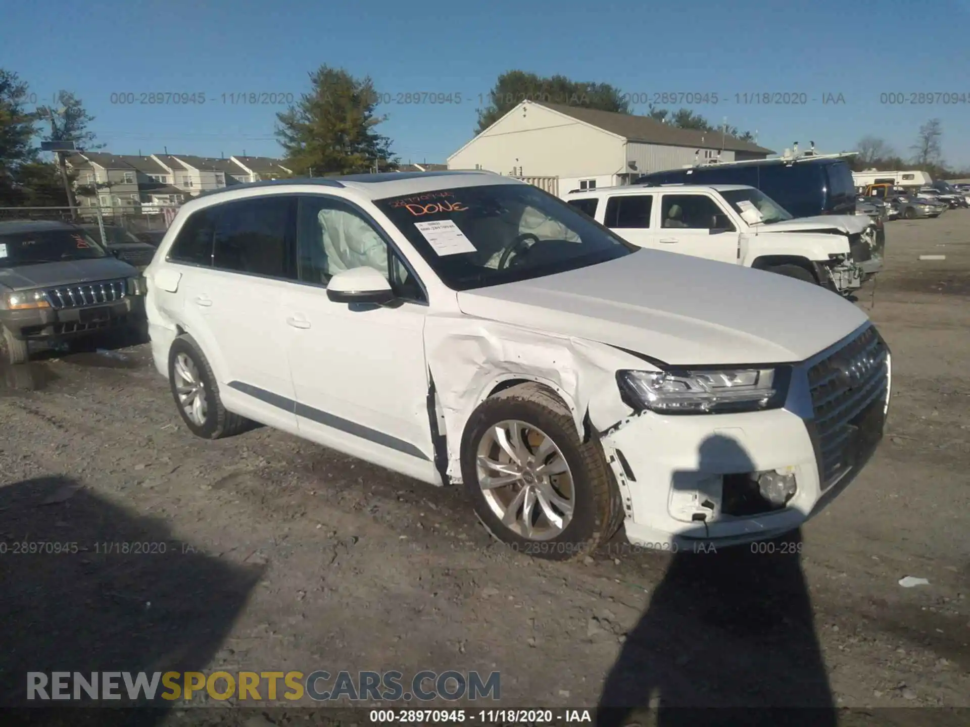 1 Photograph of a damaged car WA1AHAF75KD047831 AUDI Q7 2019