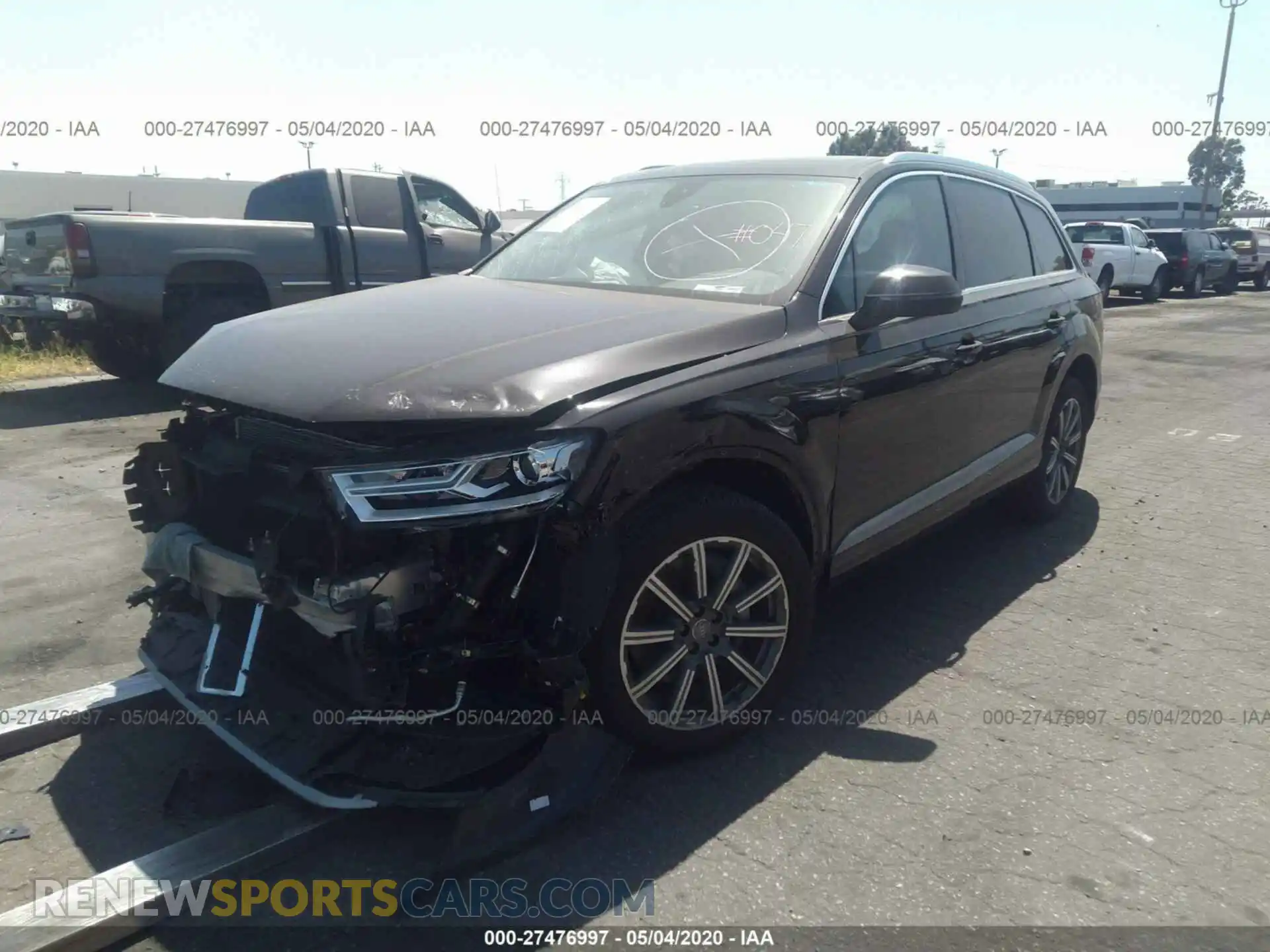 2 Photograph of a damaged car WA1AHAF77KD027774 AUDI Q7 2019