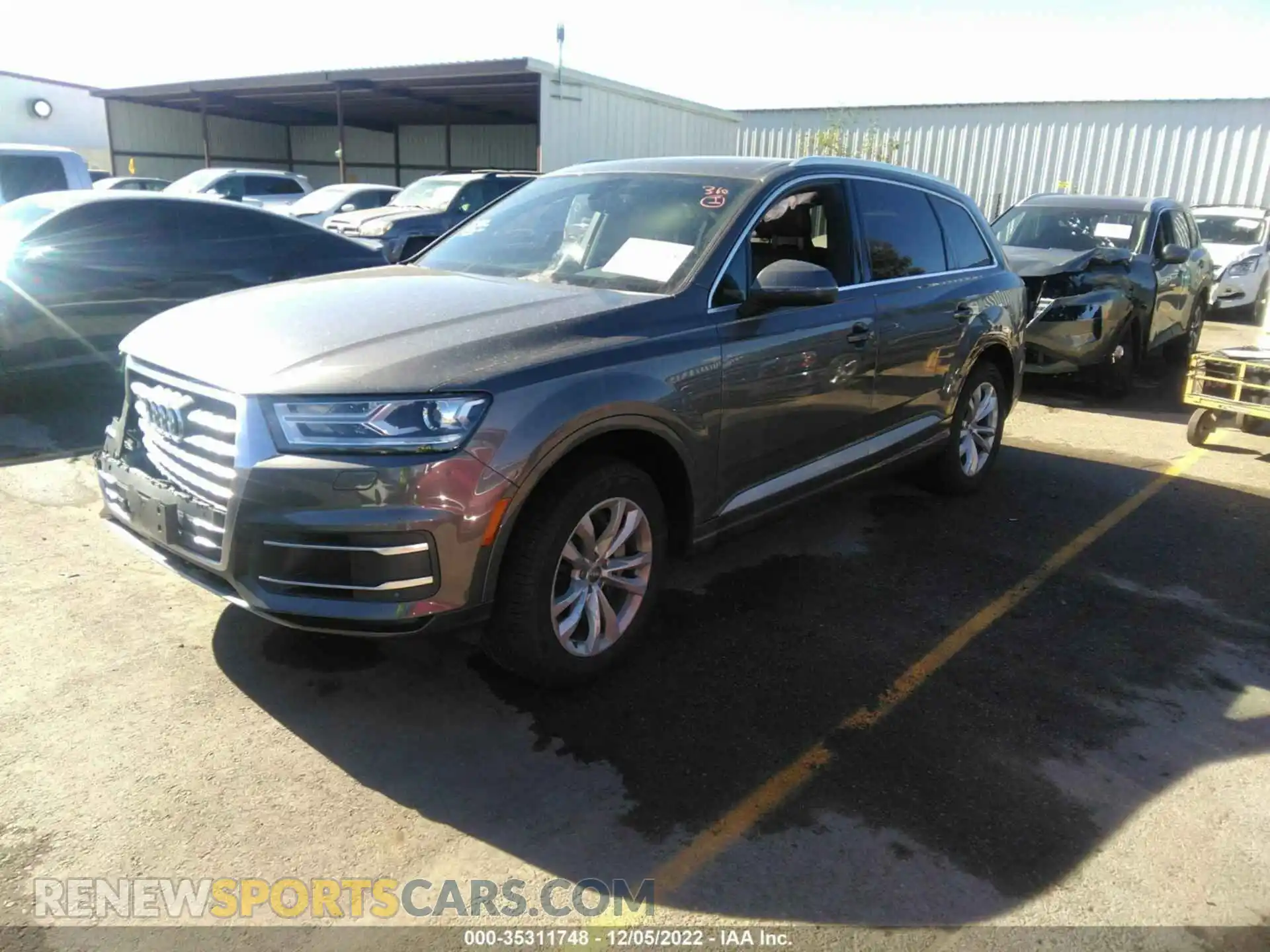 2 Photograph of a damaged car WA1AHAF7XKD033892 AUDI Q7 2019