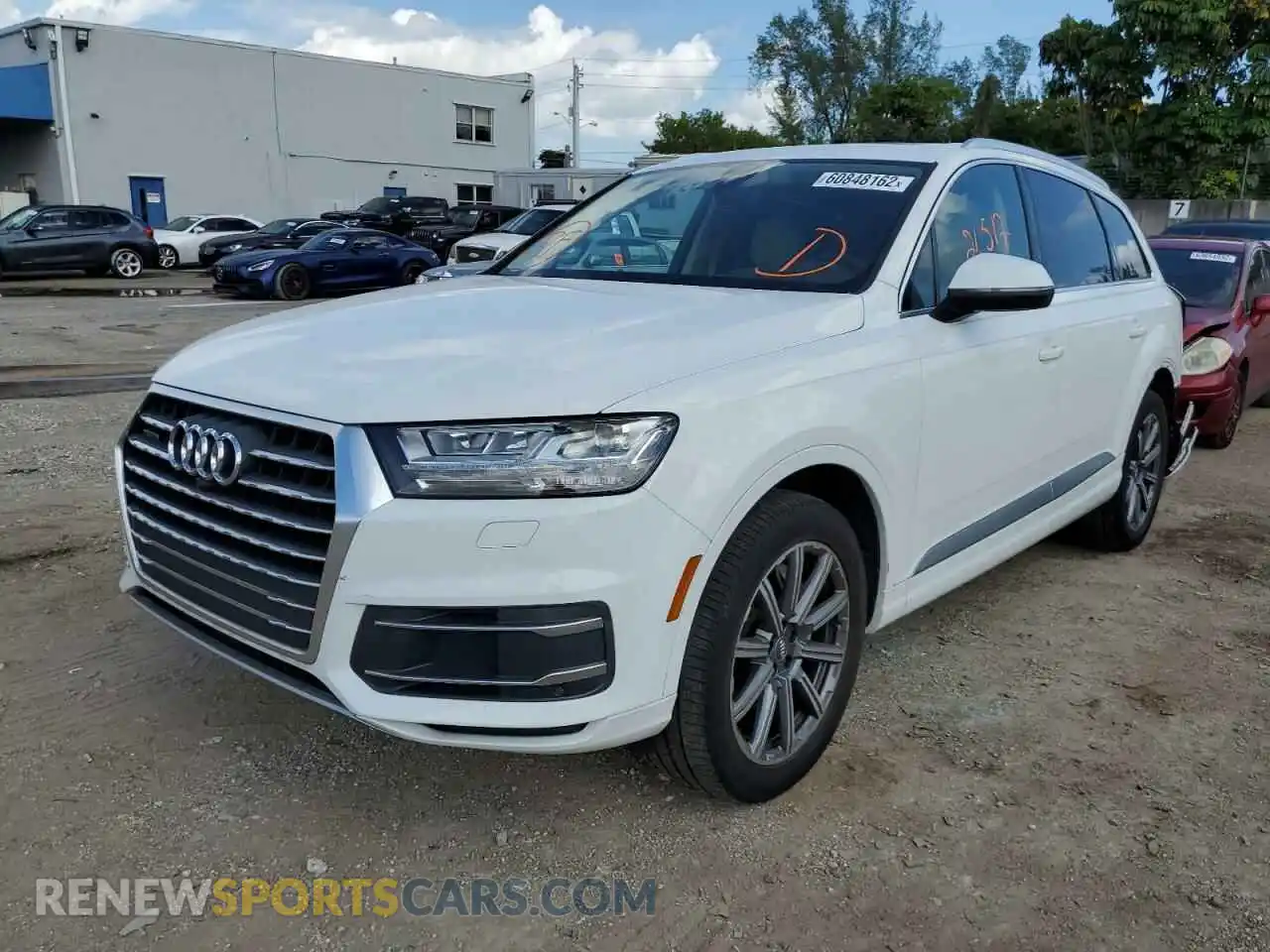 2 Photograph of a damaged car WA1LHAF70KD045722 AUDI Q7 2019