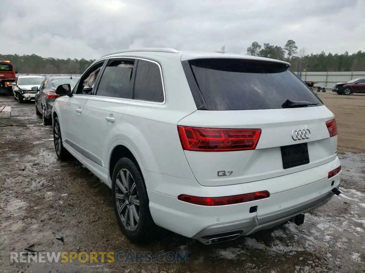 3 fotografías del automóvil dañado WA1LHAF76KD041996 AUDI Q7 2019