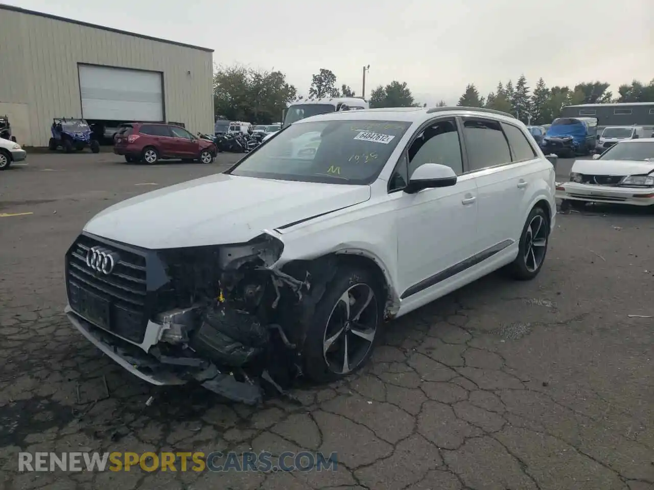 2 Photograph of a damaged car WA1VAAF79KD009721 AUDI Q7 2019