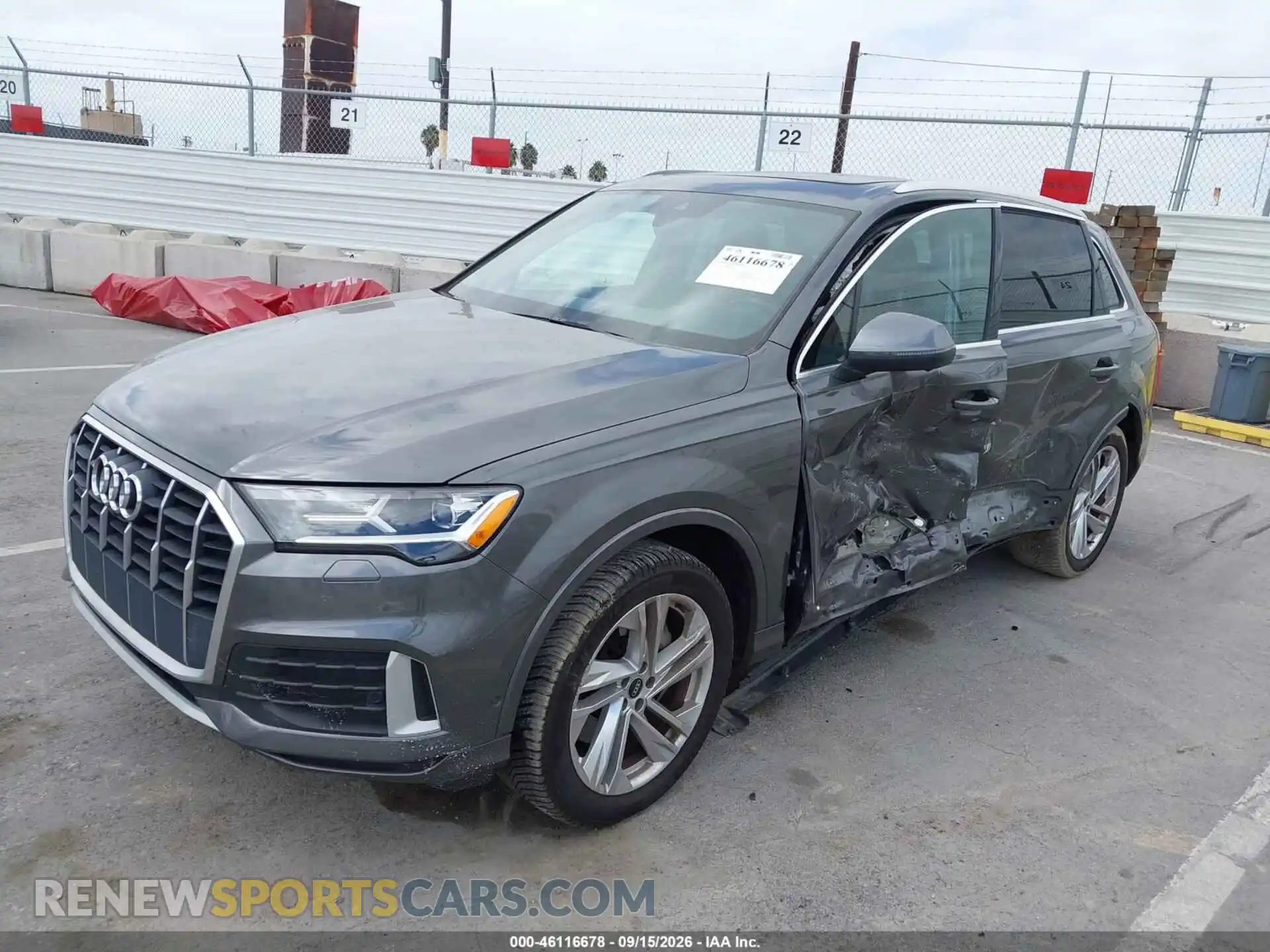 2 fotografías del automóvil dañado WA1AJAF71MD032296 AUDI Q7 2021