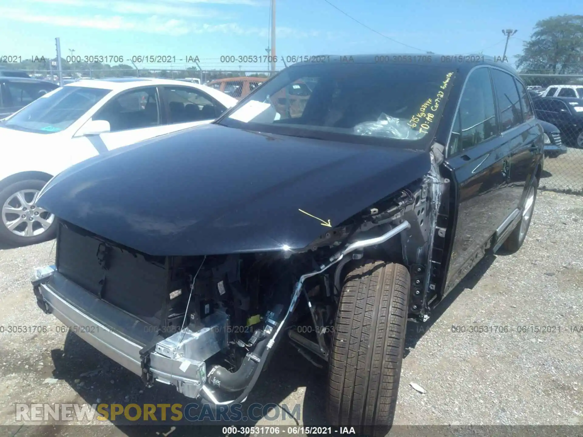 2 Photograph of a damaged car WA1AJAF7XMD031003 AUDI Q7 2021