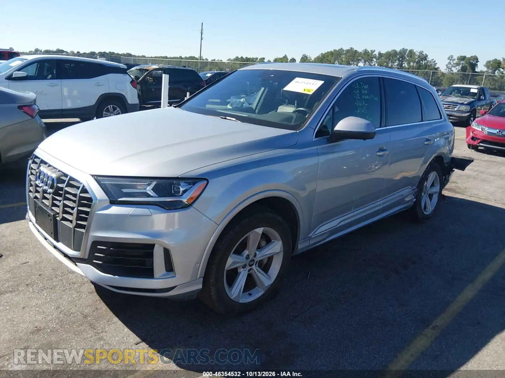 2 fotografías del automóvil dañado WA1AXAF70MD014564 AUDI Q7 2021