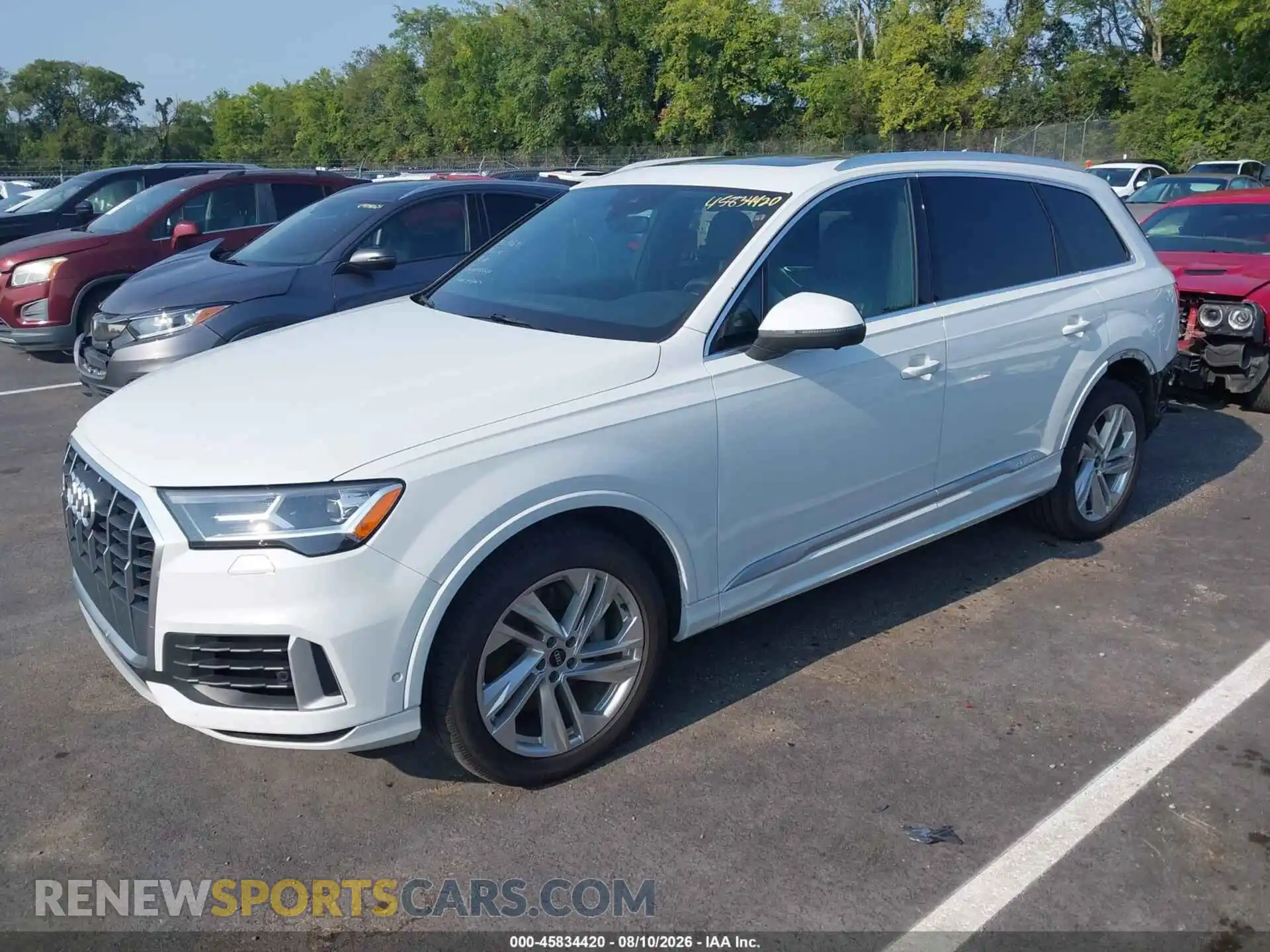 2 fotografías del automóvil dañado WA1AXAF78MD022346 AUDI Q7 2021