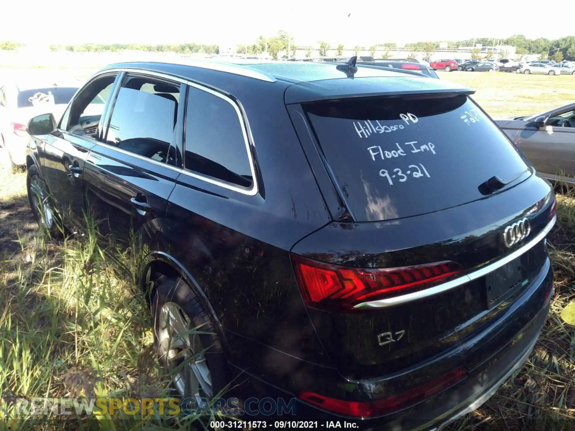 3 fotografías del automóvil dañado WA1LJAF76MD019200 AUDI Q7 2021