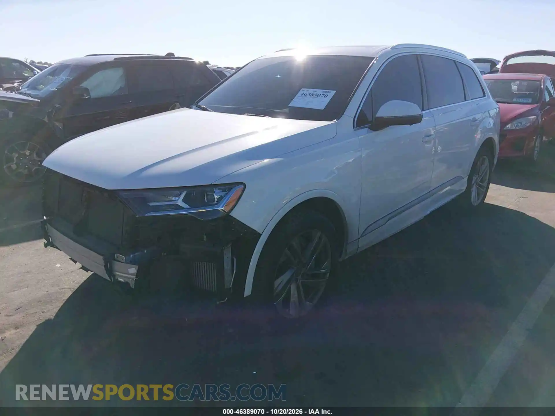 2 fotografías del automóvil dañado WA1LXAF70MD012970 AUDI Q7 2021