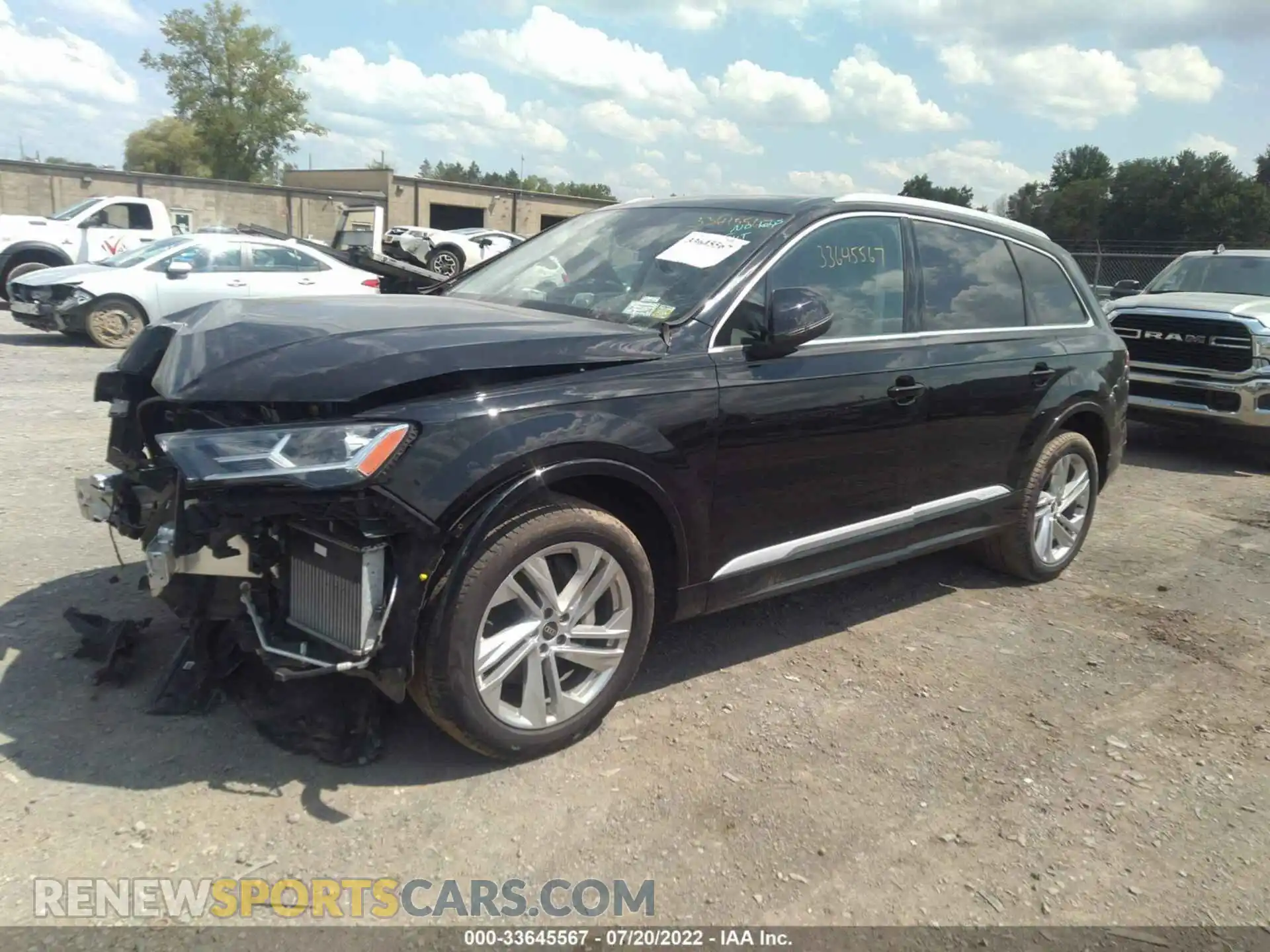 2 fotografías del automóvil dañado WA1LXAF71MD018552 AUDI Q7 2021
