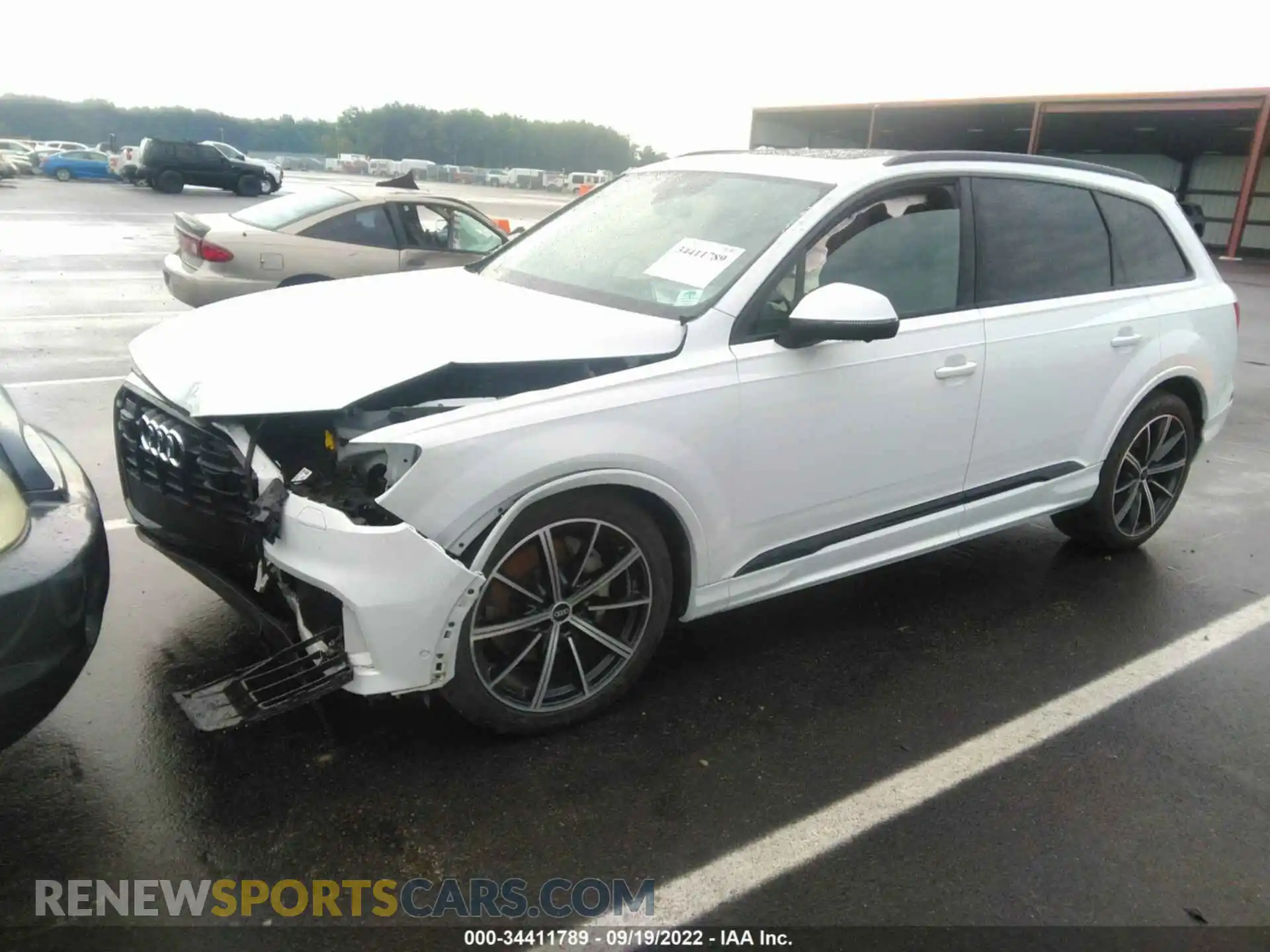 2 fotografías del automóvil dañado WA1VXAF73MD013295 AUDI Q7 2021