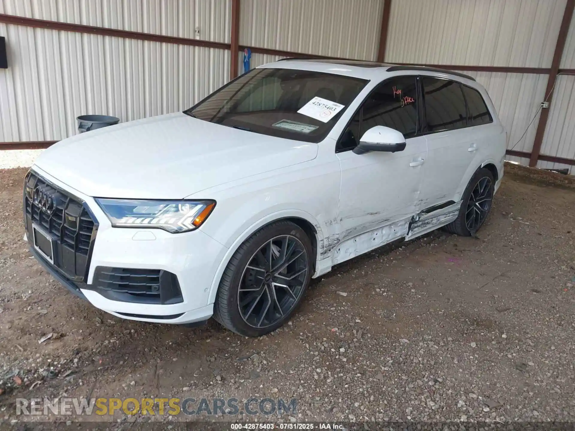 2 Photograph of a damaged car WA1VXAF77MD032089 AUDI Q7 2021