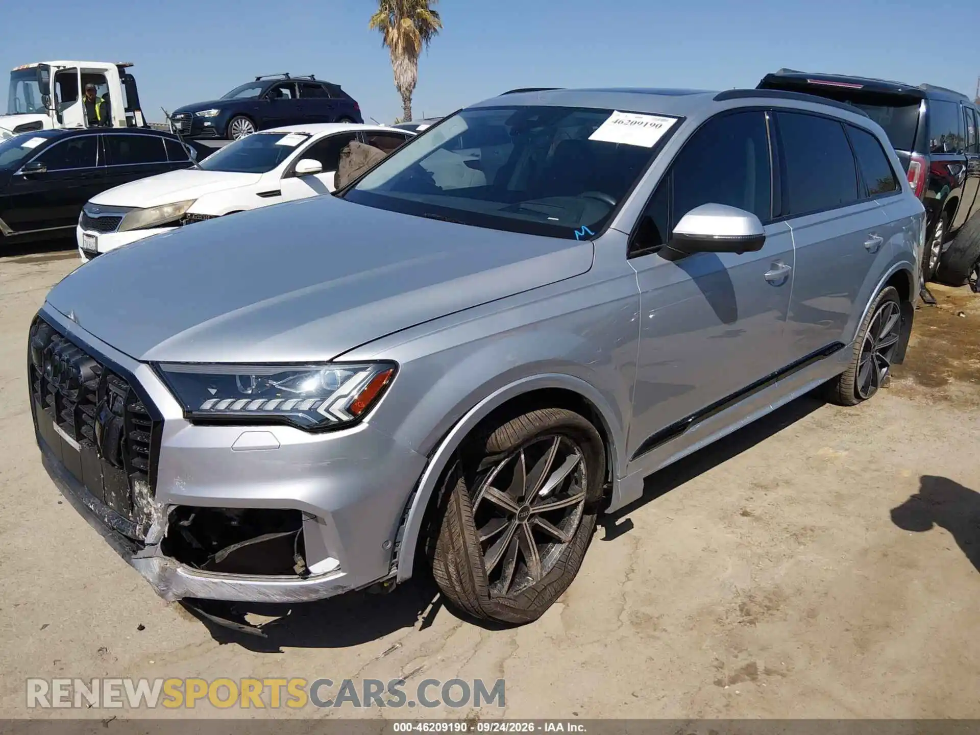 2 fotografías del automóvil dañado WA1VXBF70MD038841 AUDI Q7 2021