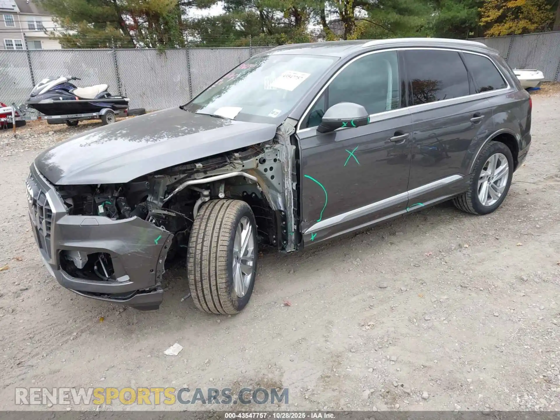2 fotografías del automóvil dañado WA1LXBF77ND022287 AUDI Q7 2022