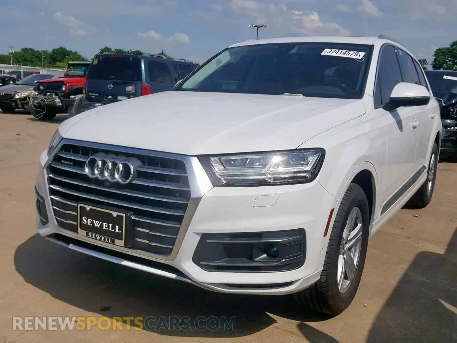 2 Photograph of a damaged car WA1LHAF73KD022838 AUDI Q7 PREMIUM 2019
