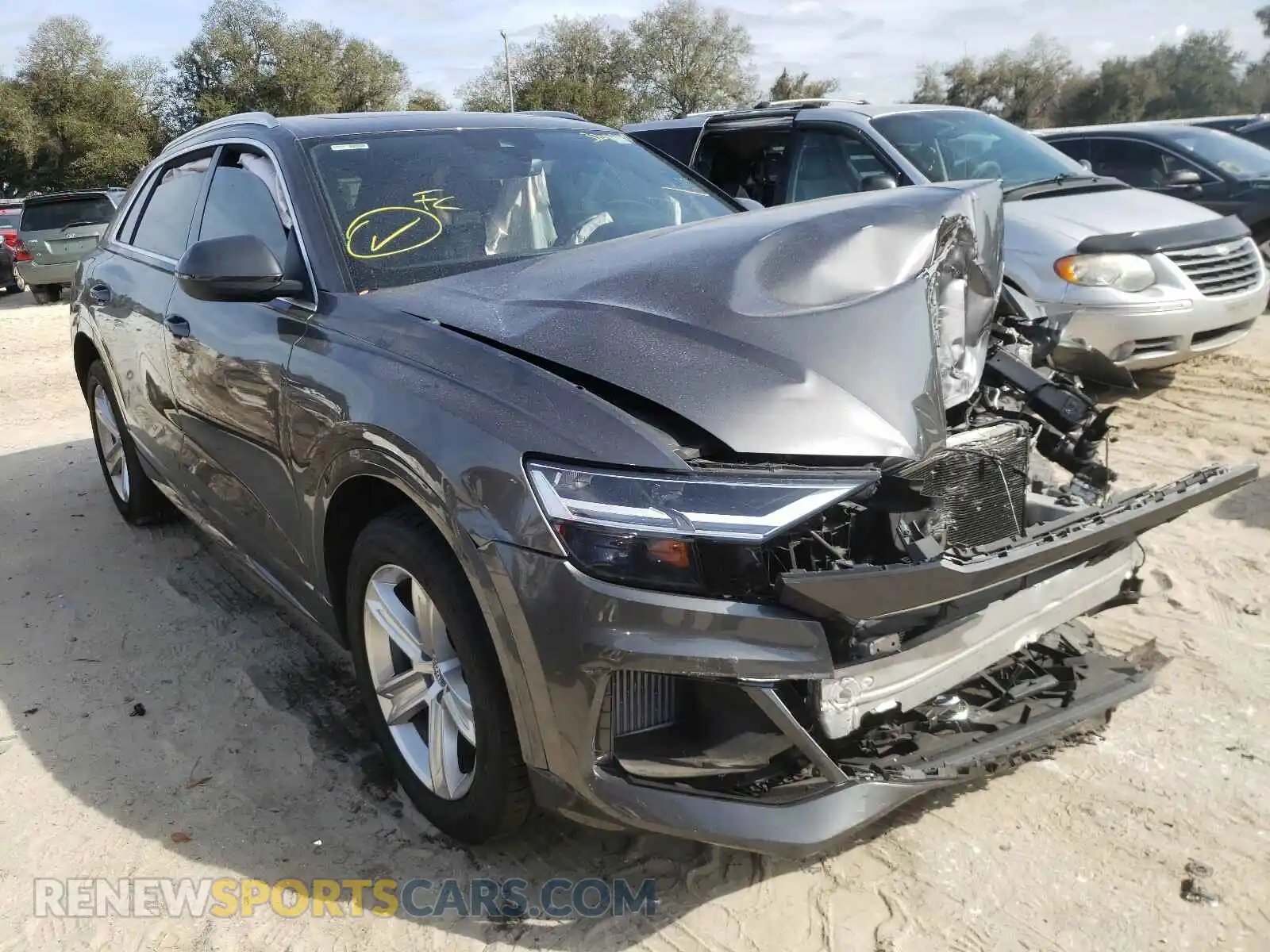 1 Photograph of a damaged car WA1AVAF13KD010037 AUDI Q8 2019