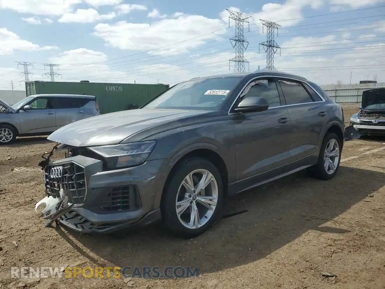 1 Photograph of a damaged car WA1BVAF14KD009032 AUDI Q8 2019