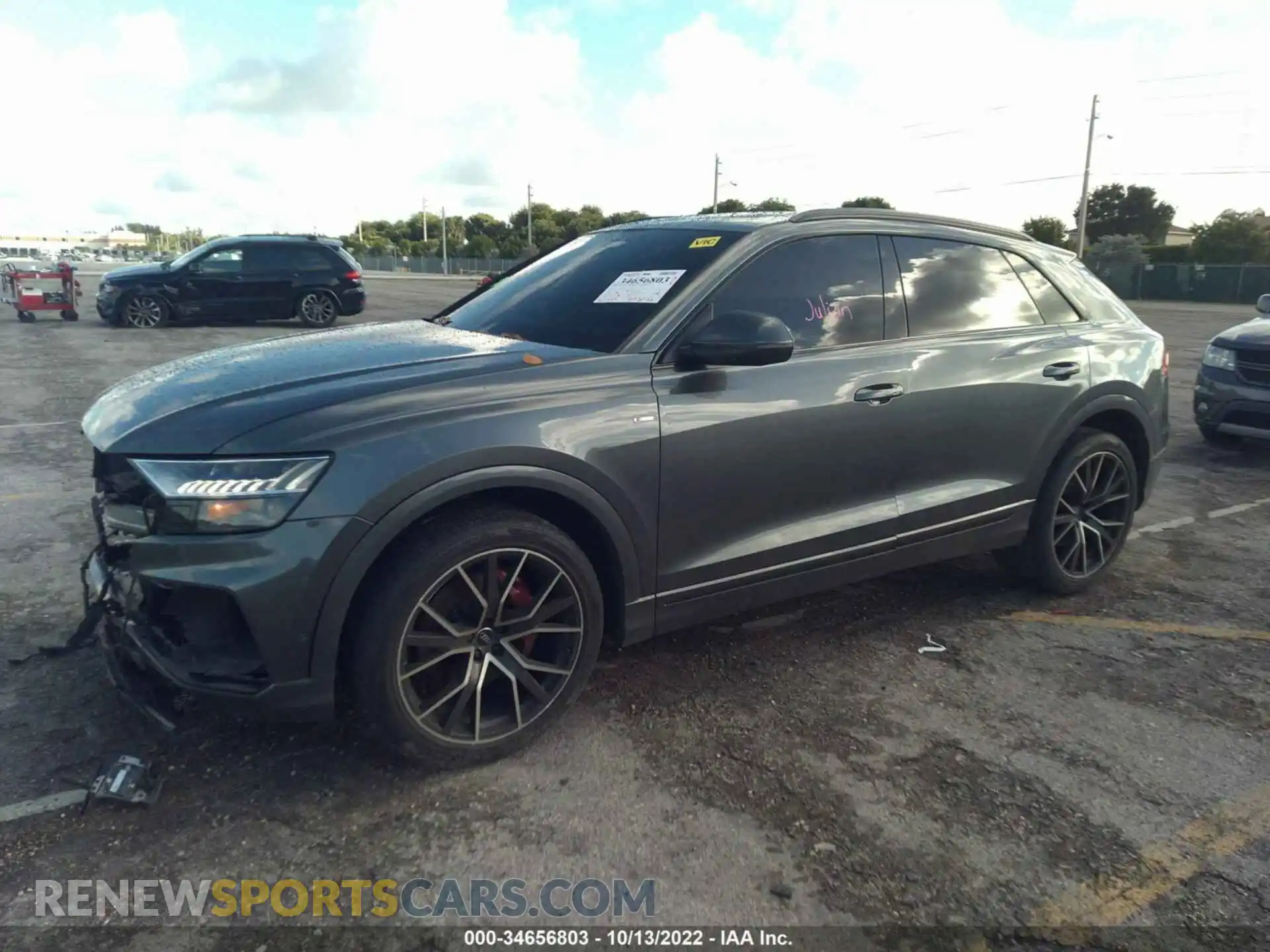 2 Photograph of a damaged car WA1EVAF18KD010374 AUDI Q8 2019