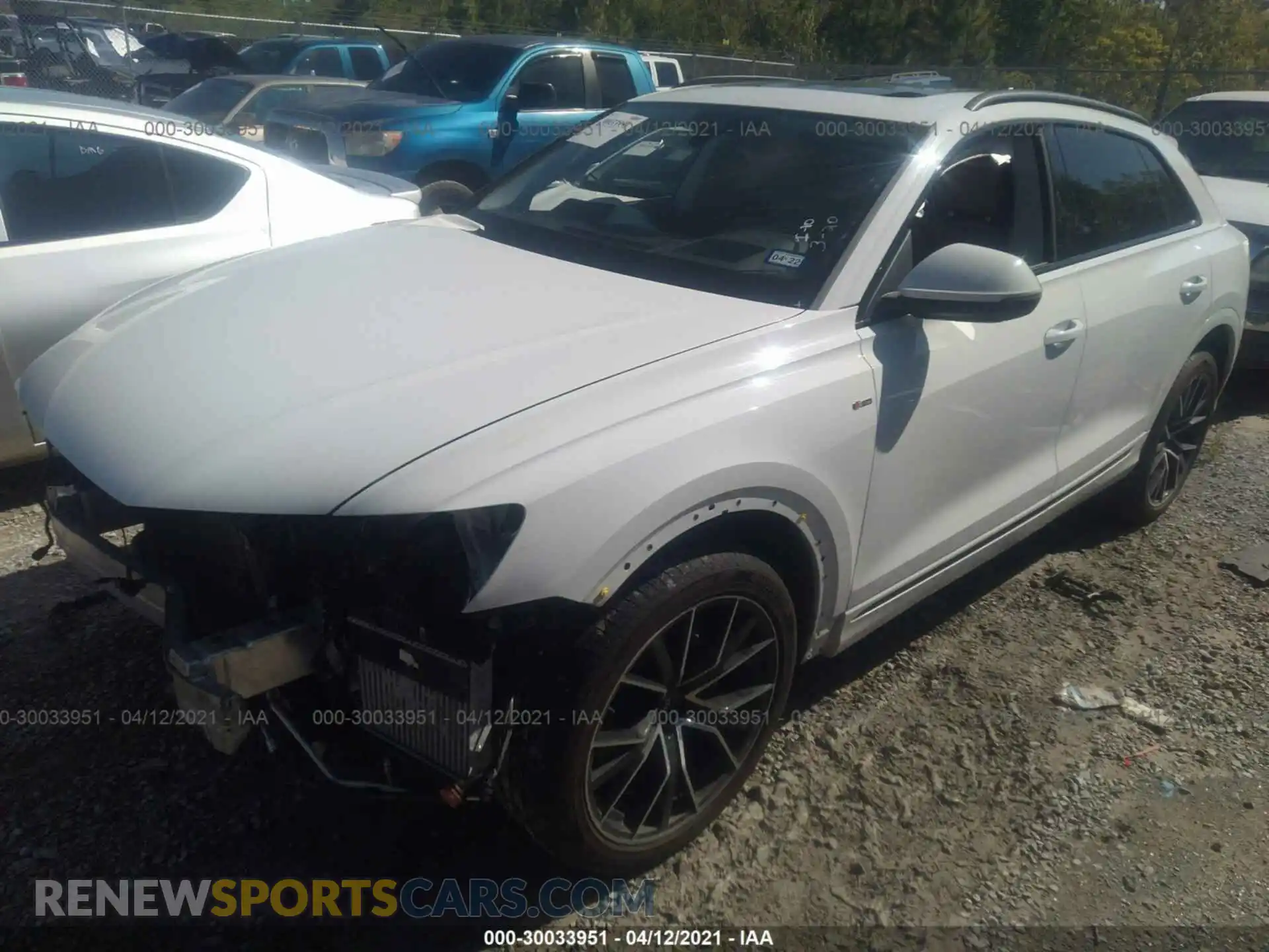 2 Photograph of a damaged car WA1FVAF1XLD016330 AUDI Q8 2020