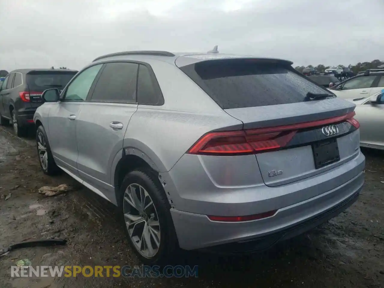 3 fotografías del automóvil dañado WA1AVAF12MD018519 AUDI Q8 2021