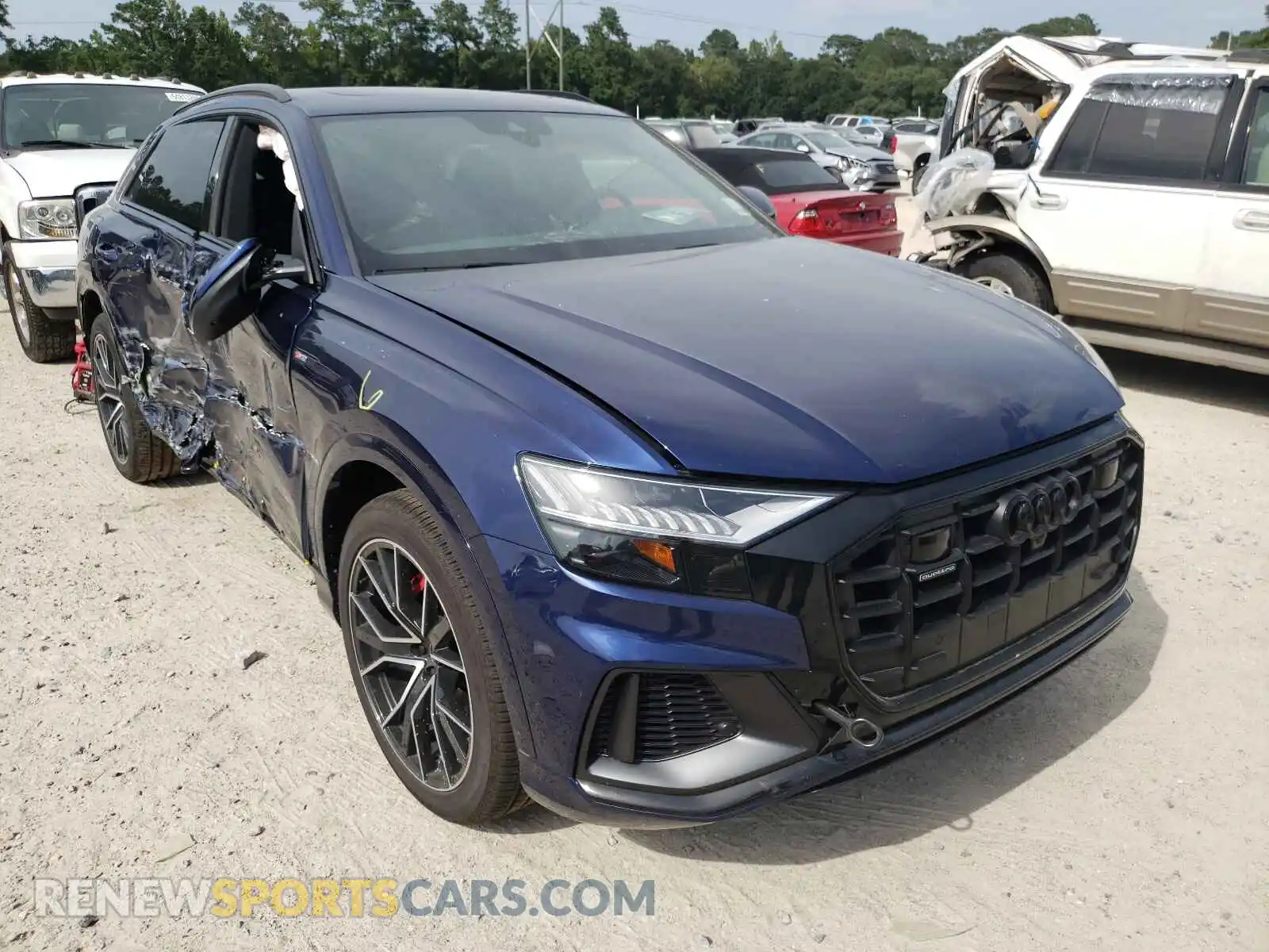1 fotografías del automóvil dañado WA1EVAF1XMD032329 AUDI Q8 2021