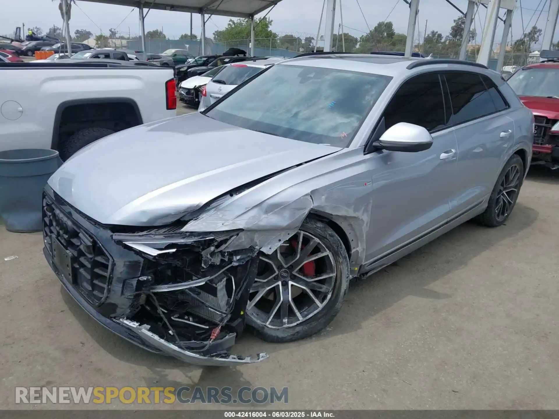 2 Photograph of a damaged car WA1EVBF11ND008847 AUDI Q8 2022