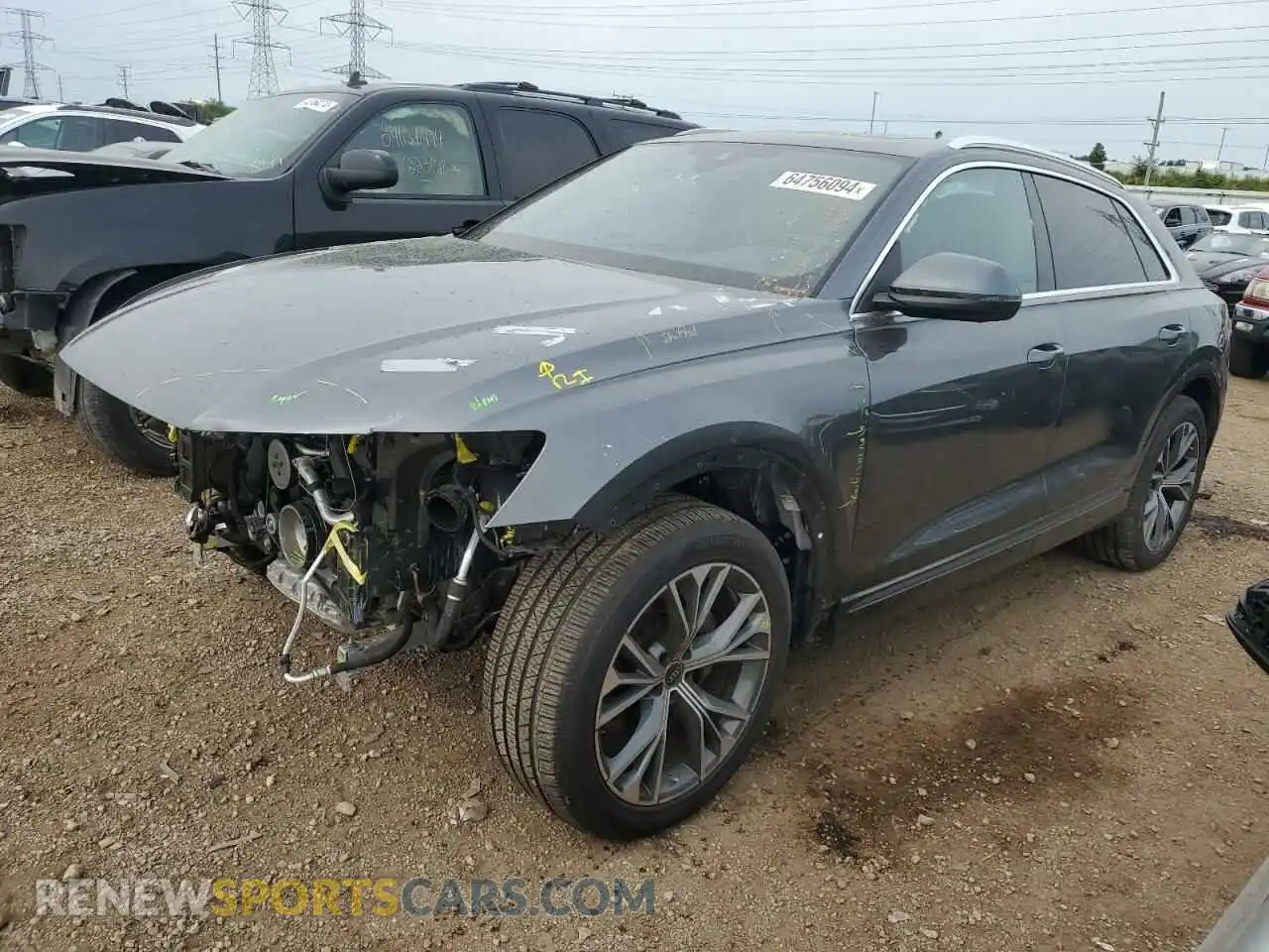 1 Photograph of a damaged car WA1EVBF12PD035302 AUDI Q8 2023