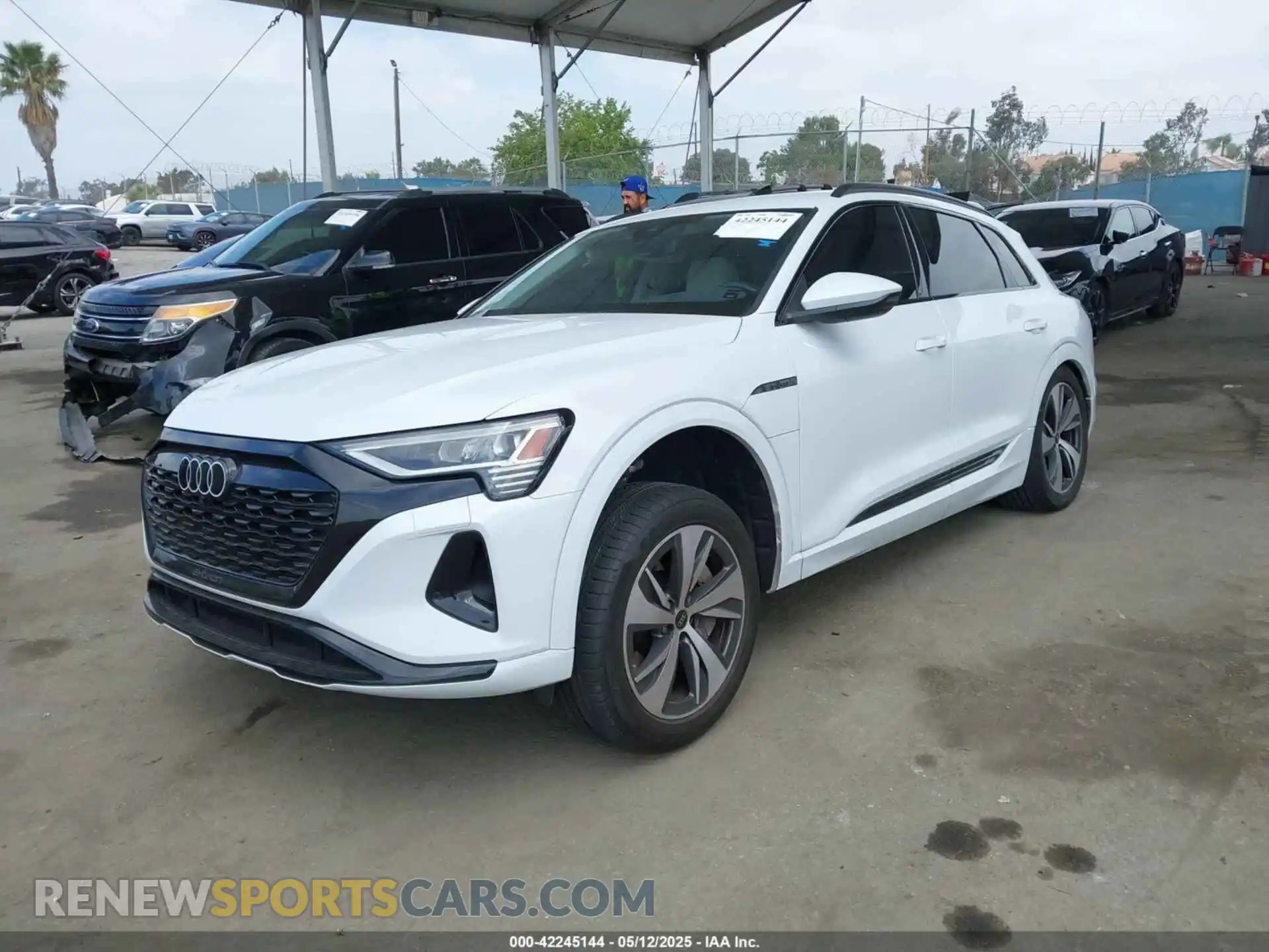 2 Photograph of a damaged car WA14AAGE5RB012744 AUDI Q8 E-TRON 2024