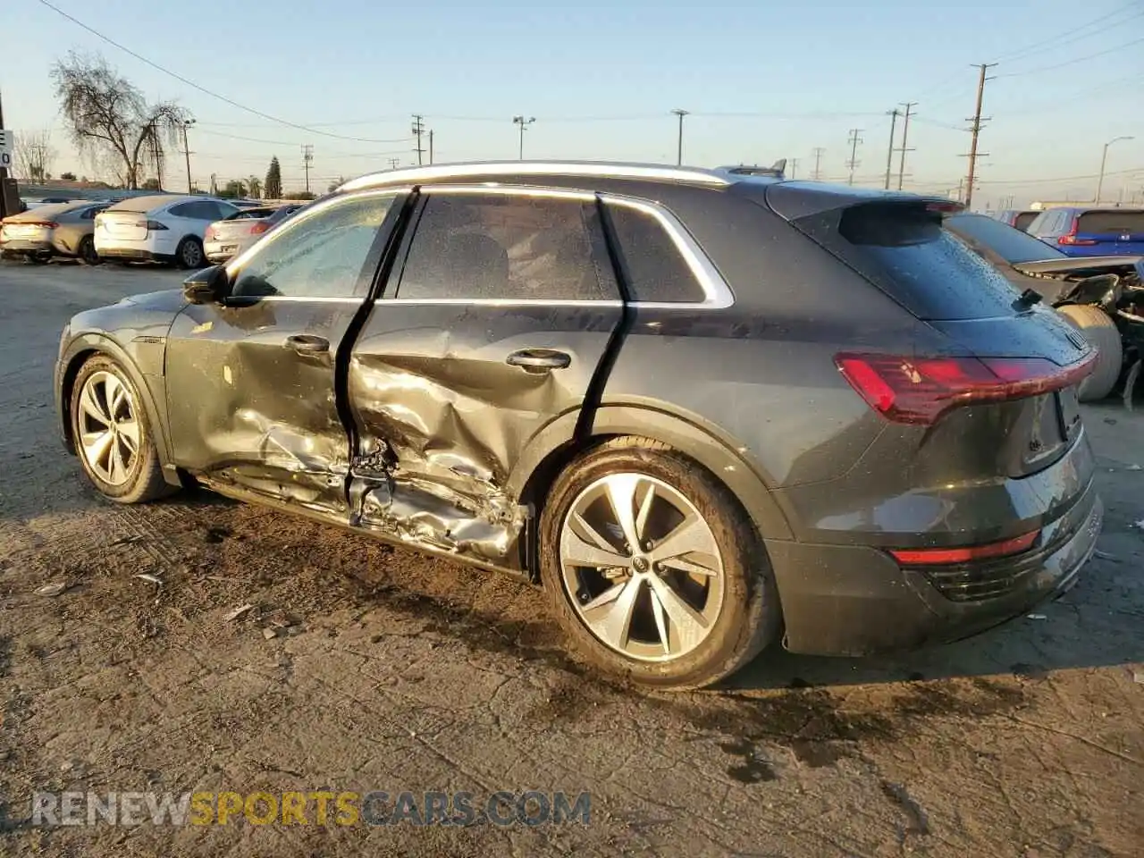 2 Photograph of a damaged car WA15AAGE9RB043046 AUDI Q8 E-TRON 2024