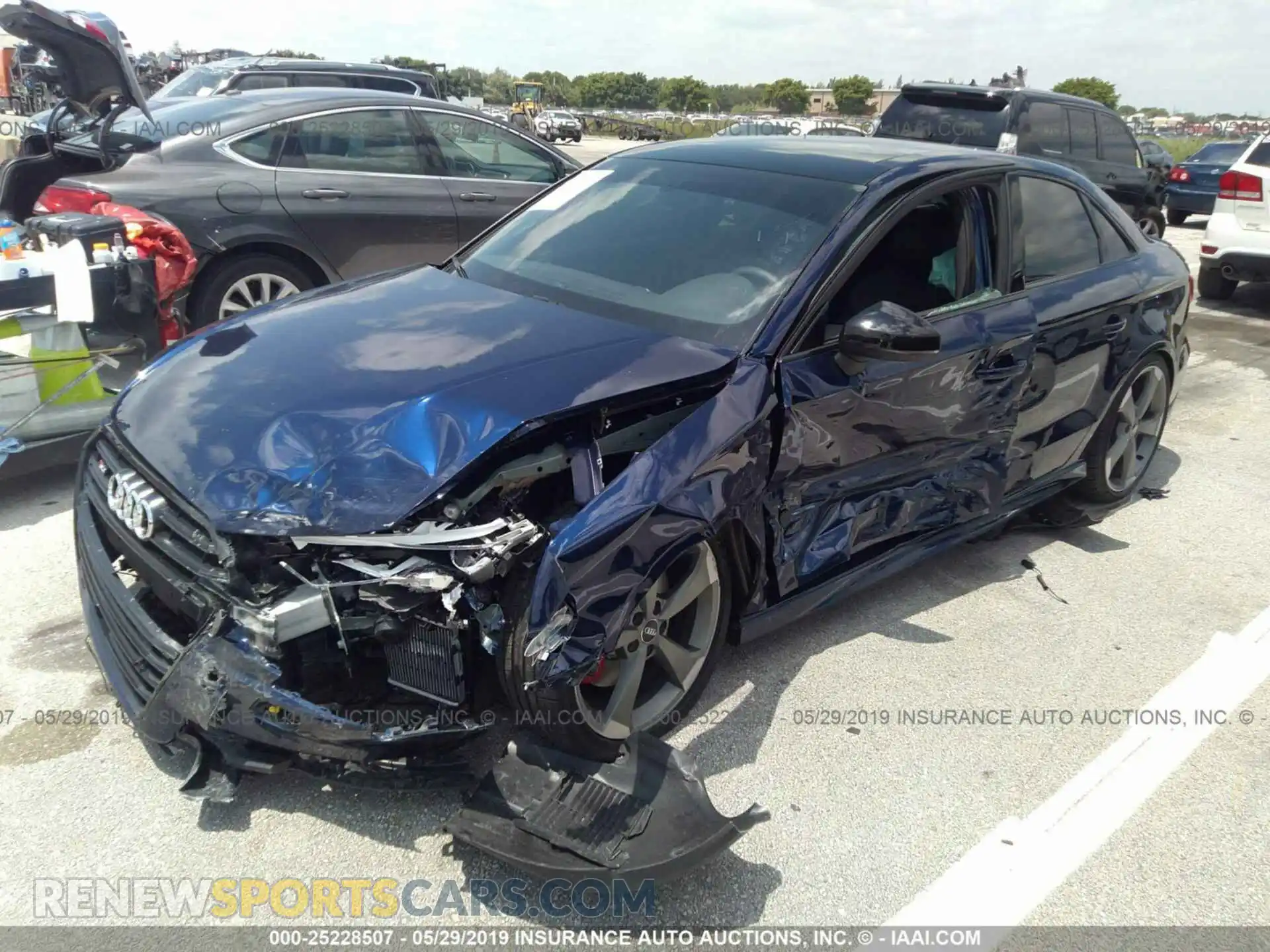 2 Photograph of a damaged car WAUB1GFFXK1017389 AUDI S3 2019