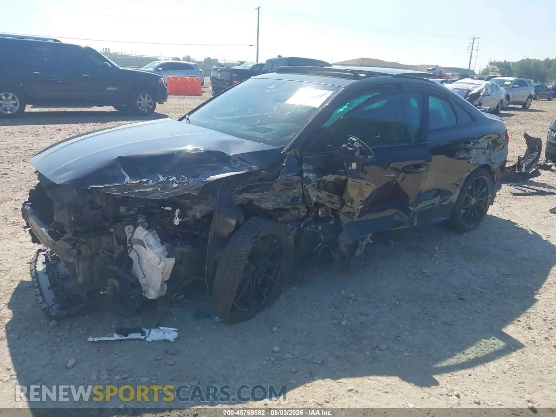 2 fotografías del automóvil dañado WAUJ3DGY6NA087710 AUDI S3 2022