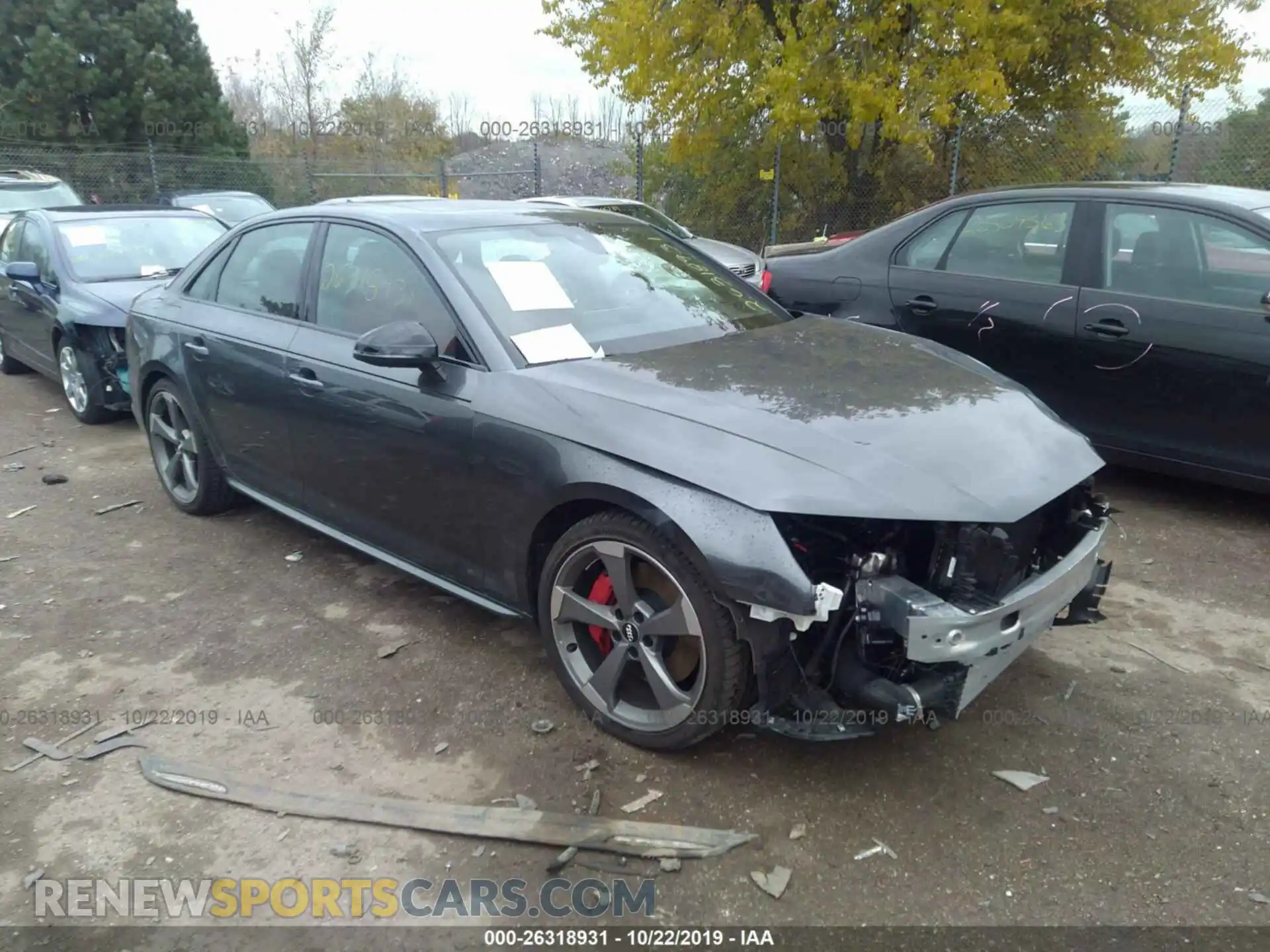 1 Photograph of a damaged car WAUC4AF44KA006220 AUDI S4 2019