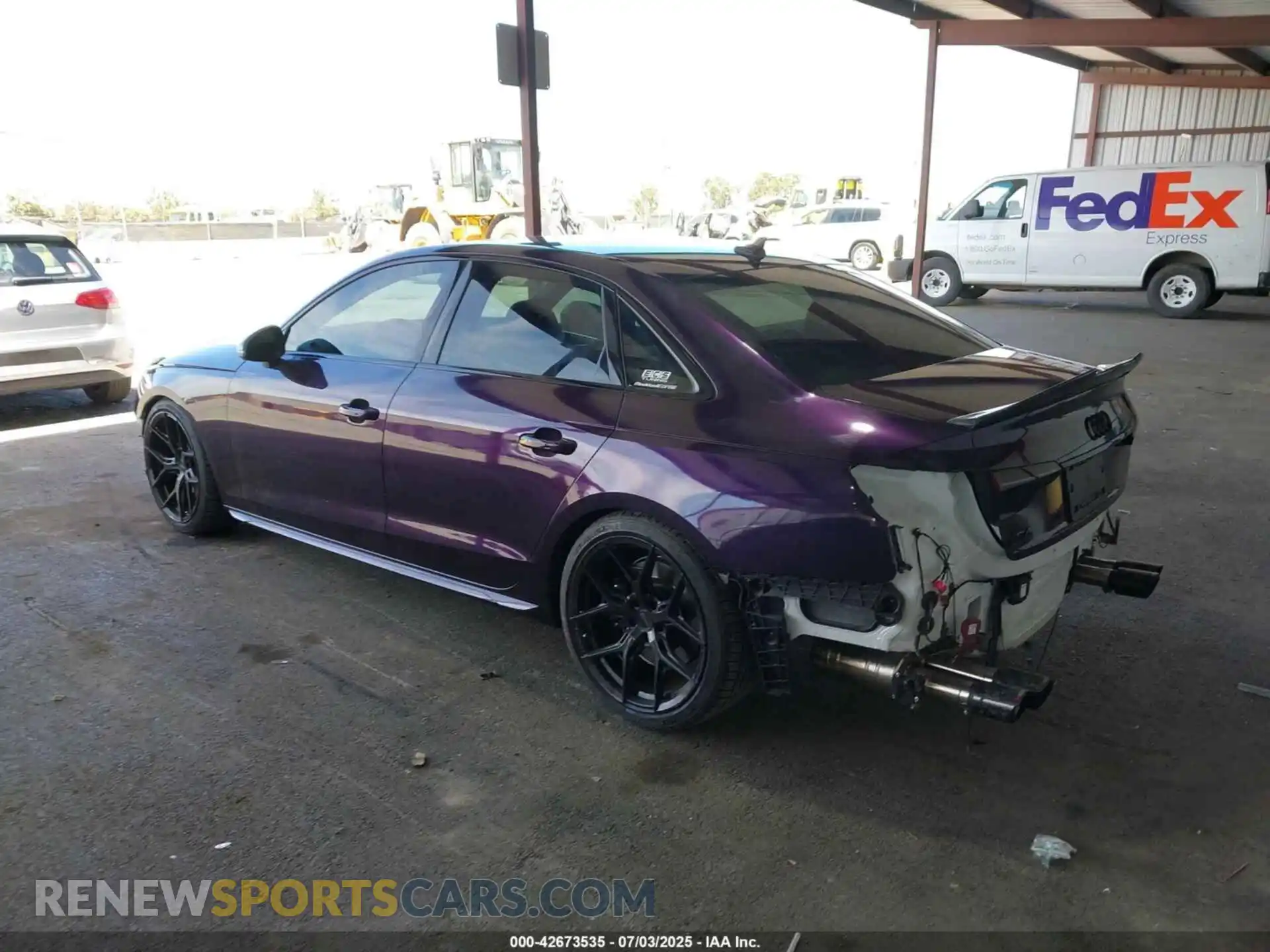 3 Photograph of a damaged car WAUB4AF45NA049481 AUDI S4 2022
