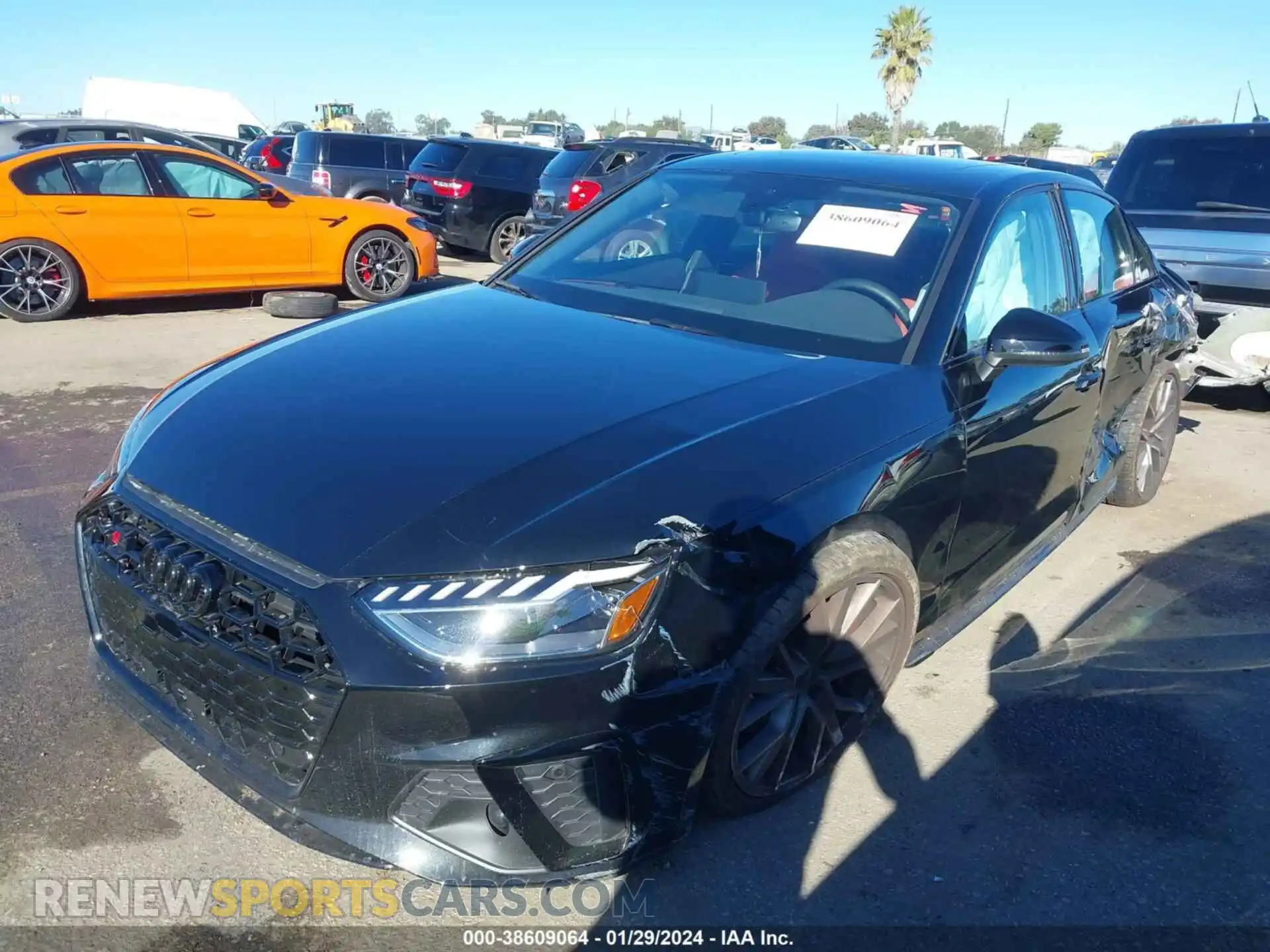 2 Photograph of a damaged car WAUB4AF40PA045194 AUDI S4 2023