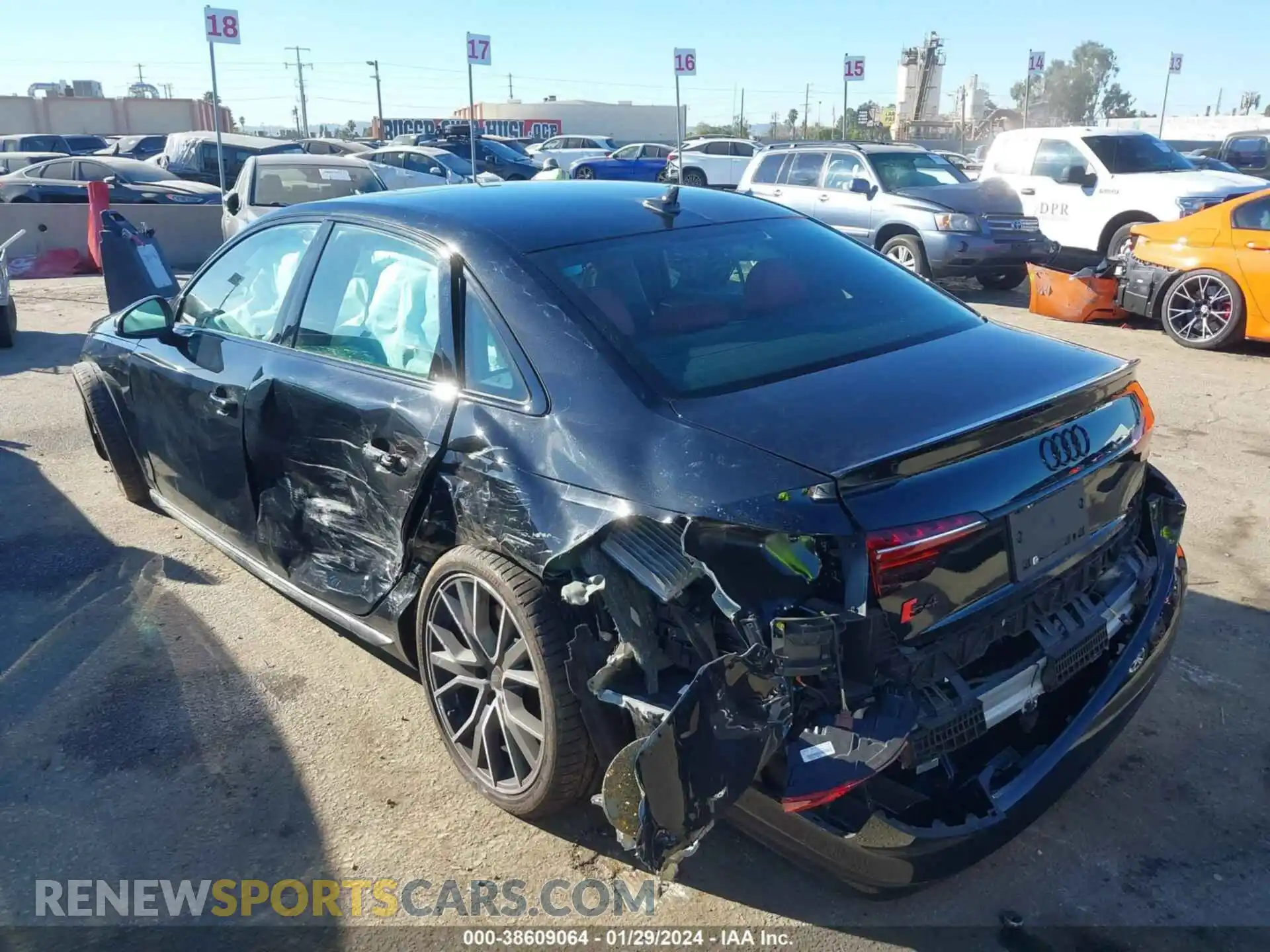 3 Photograph of a damaged car WAUB4AF40PA045194 AUDI S4 2023